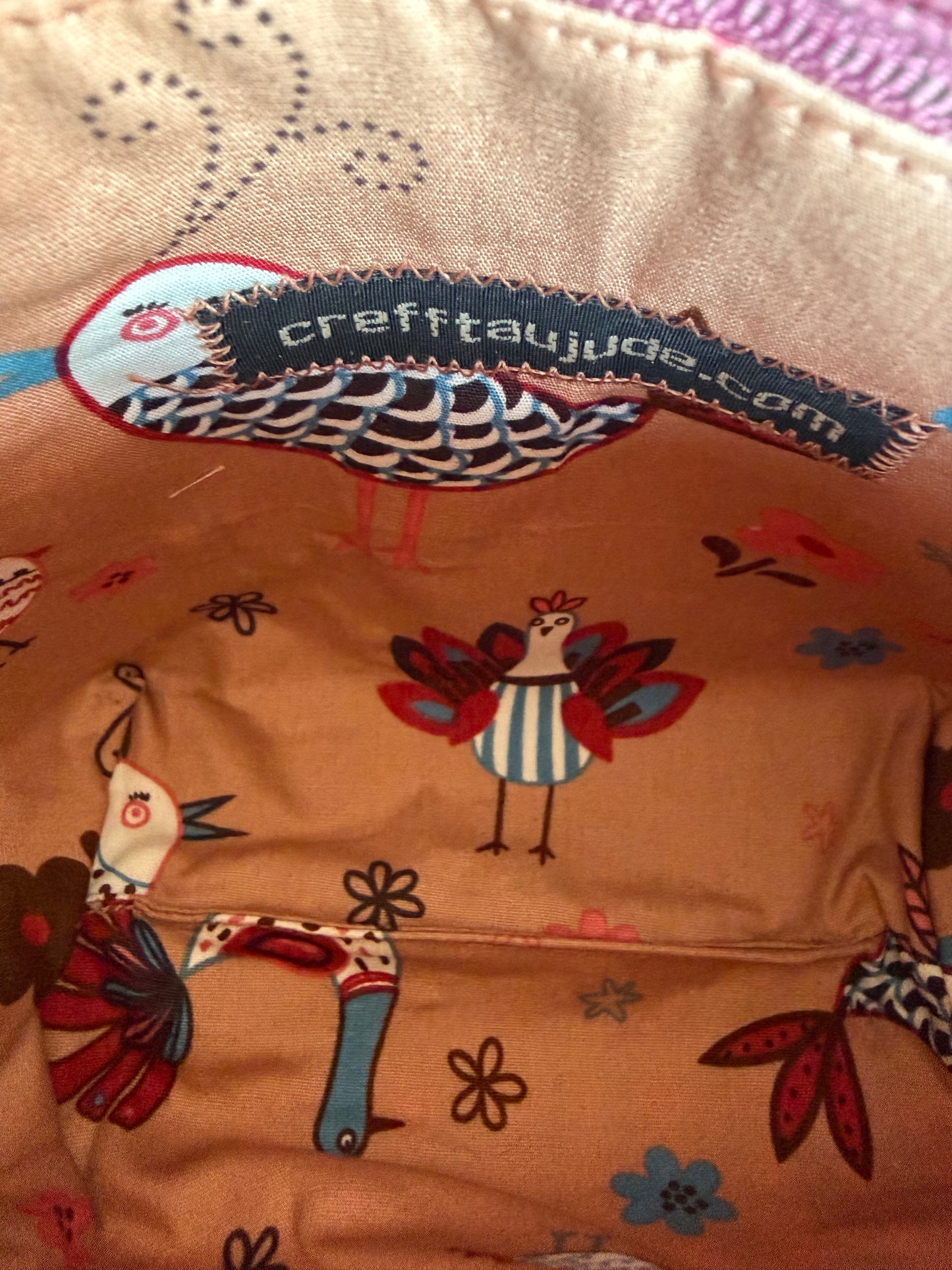 Wool make up bag