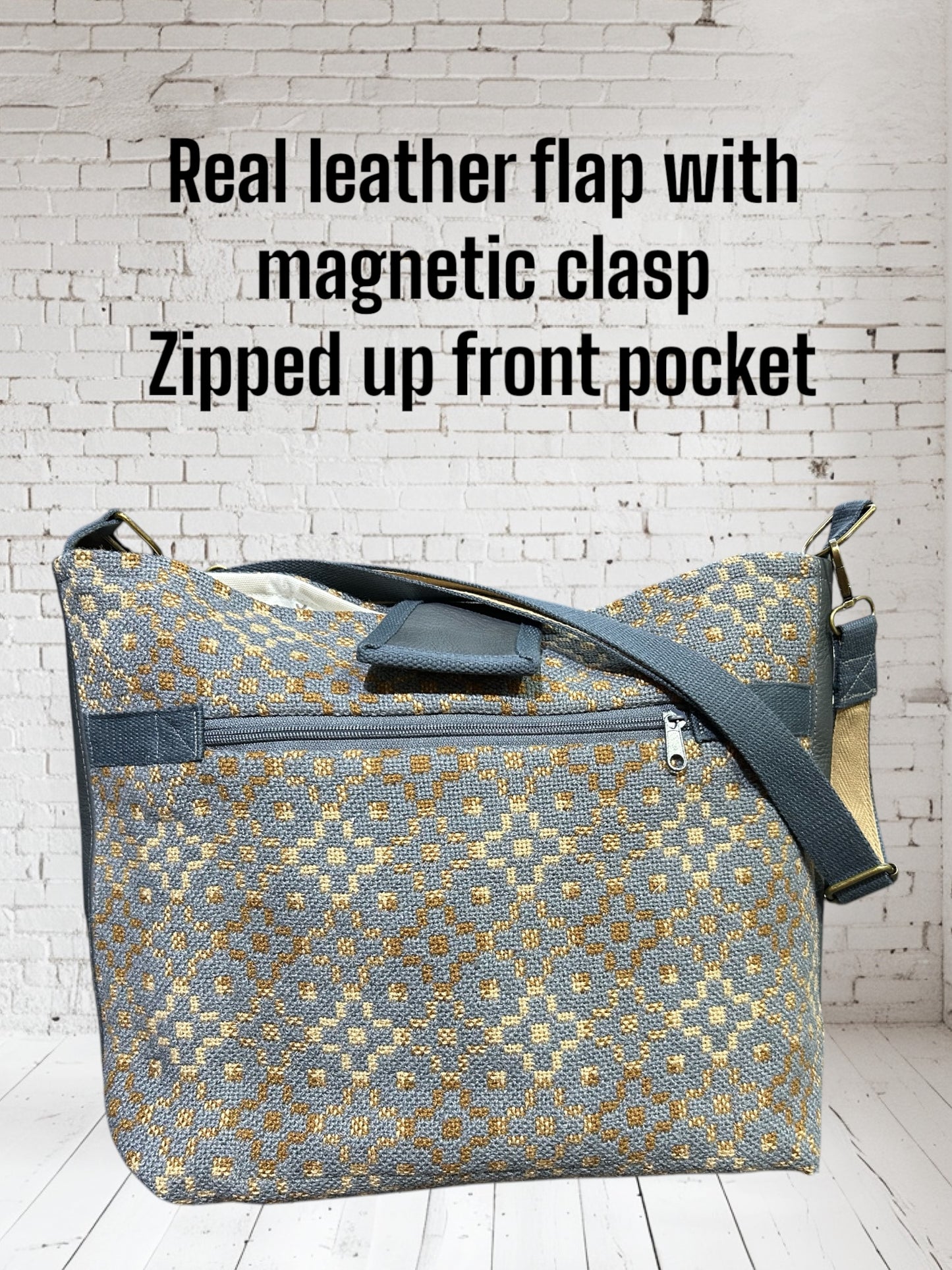 Welsh tapestry Shoulder bag /large cross body