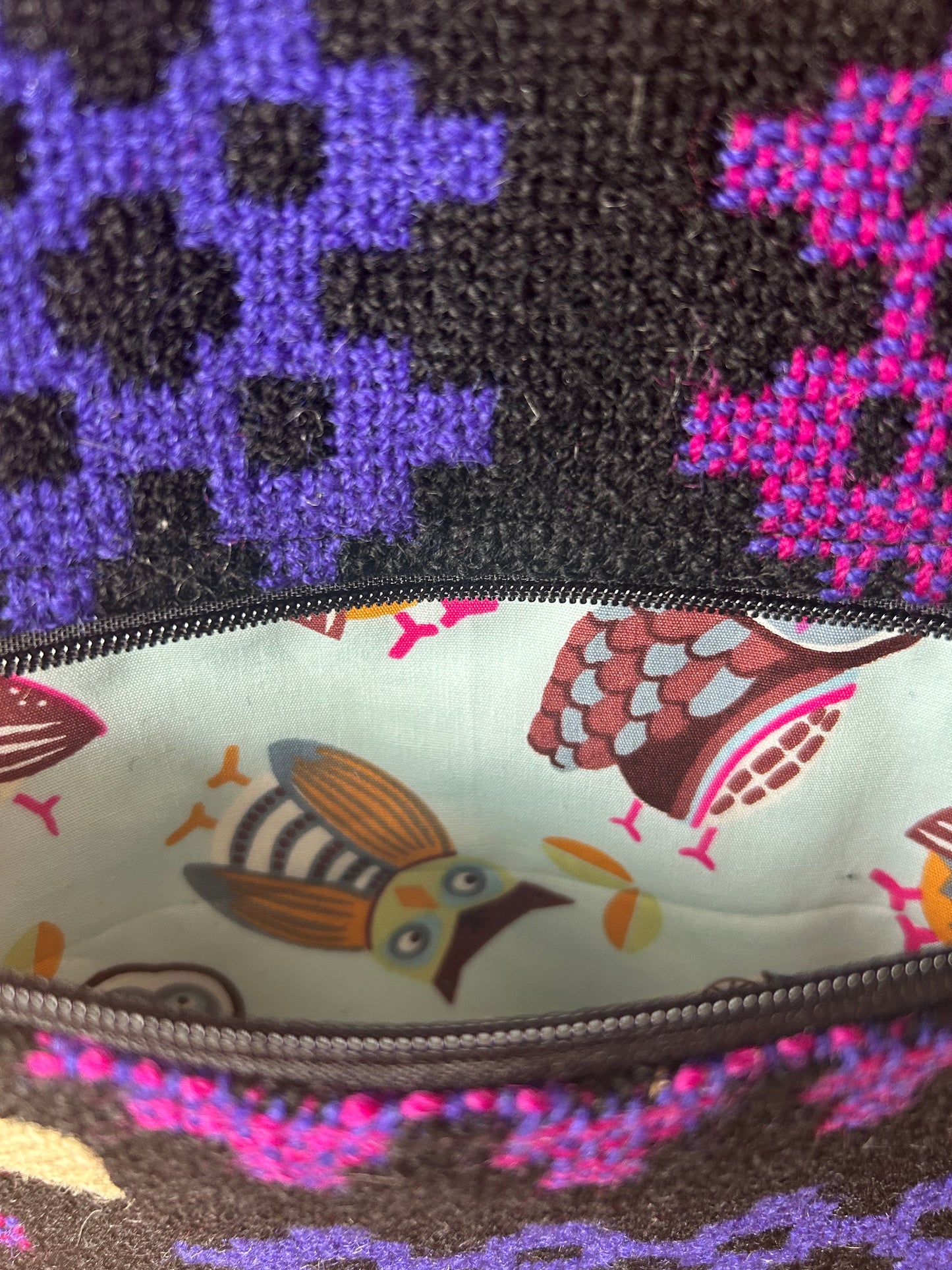 Vintage Welsh tapestry crossbody bag