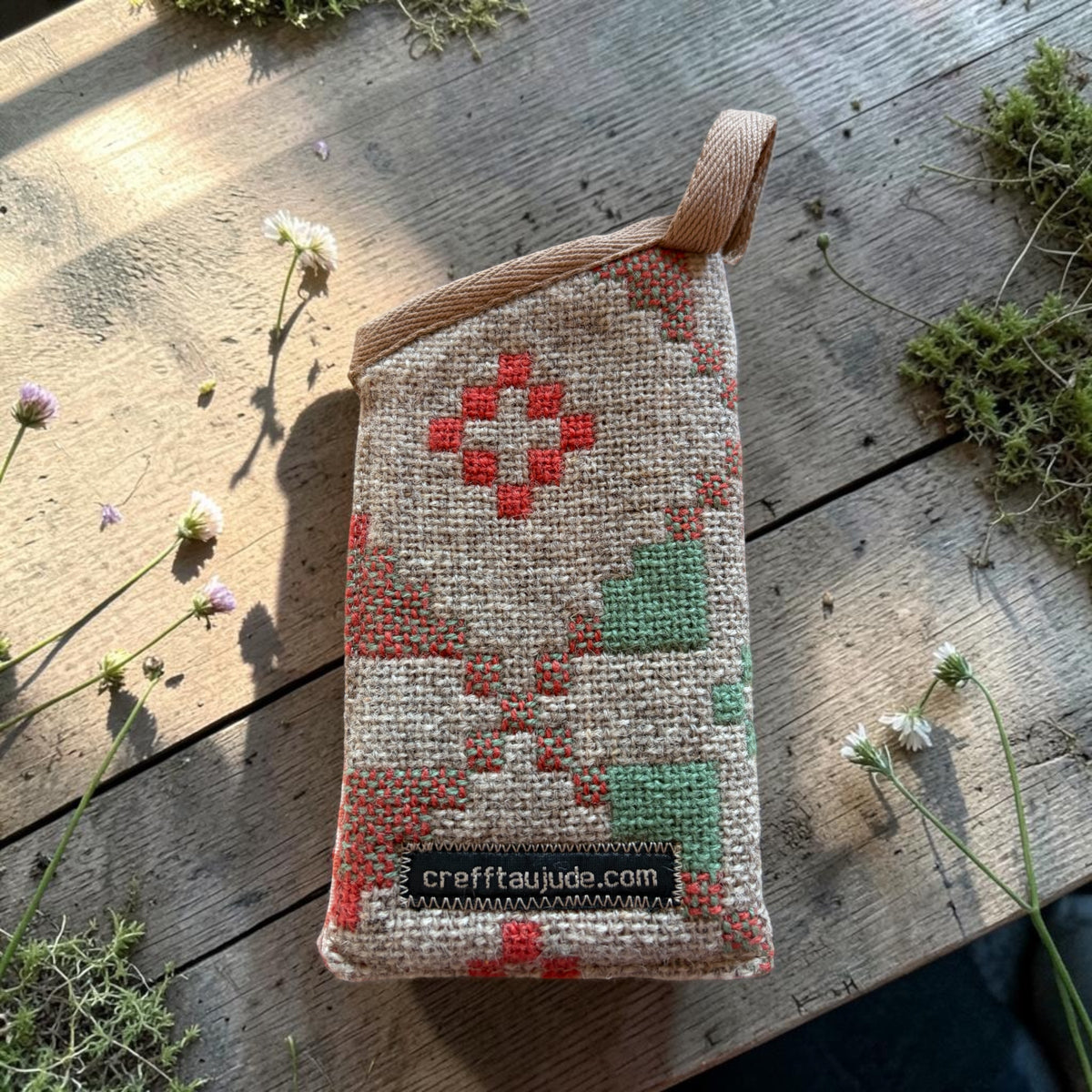 Welsh tapestry glasses case