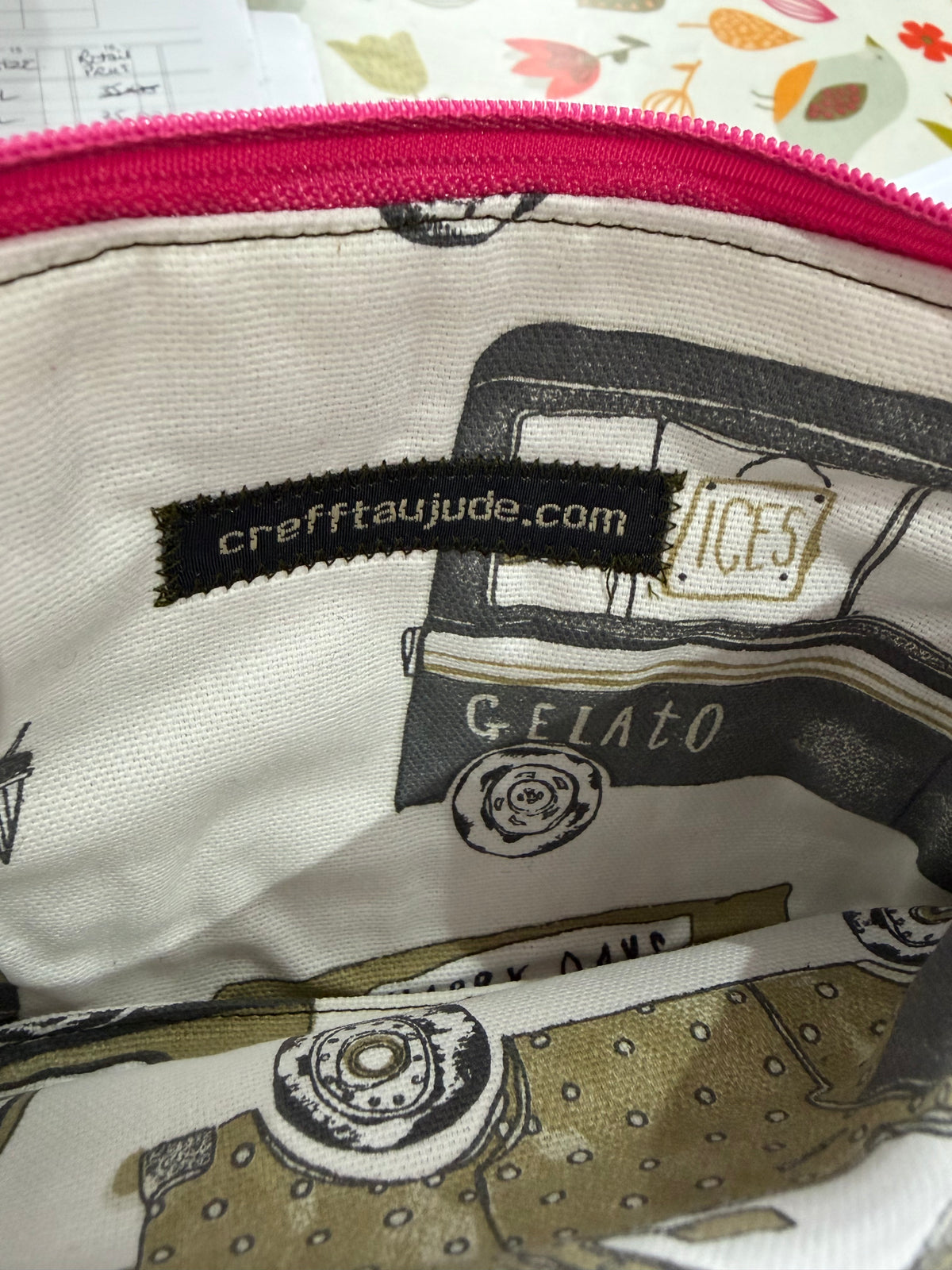 Welsh tapestry large purse