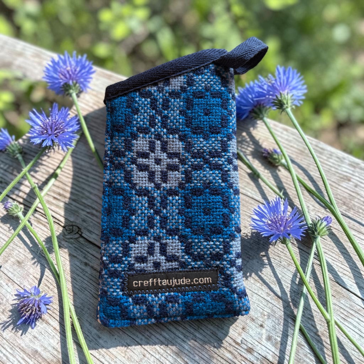 Welsh tapestry glasses case