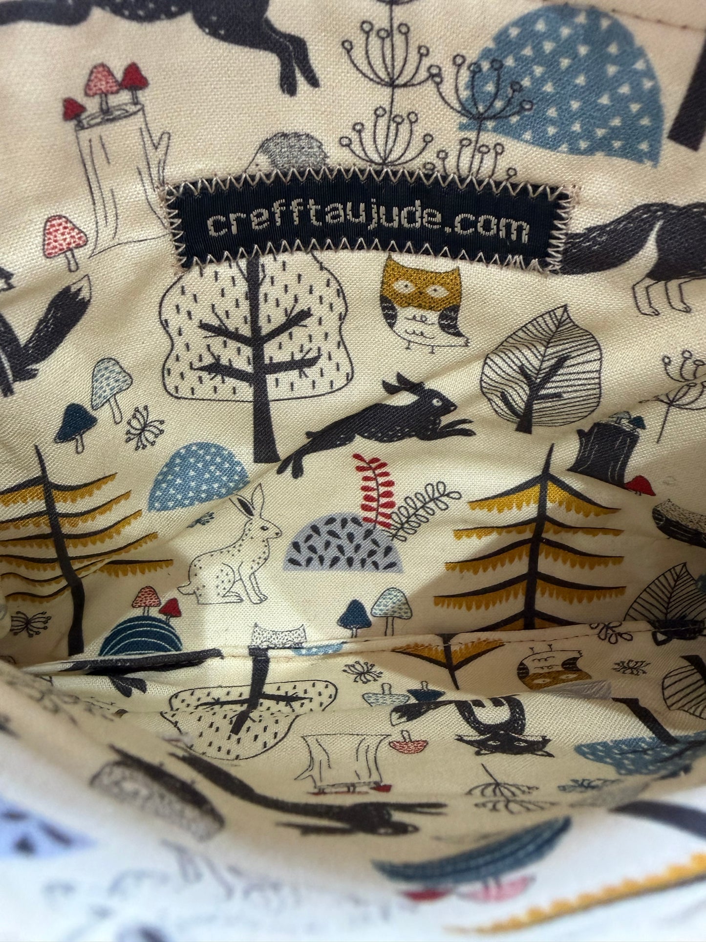 One-of-a-Kind Welsh Tapestry & Leather Purse | P-163