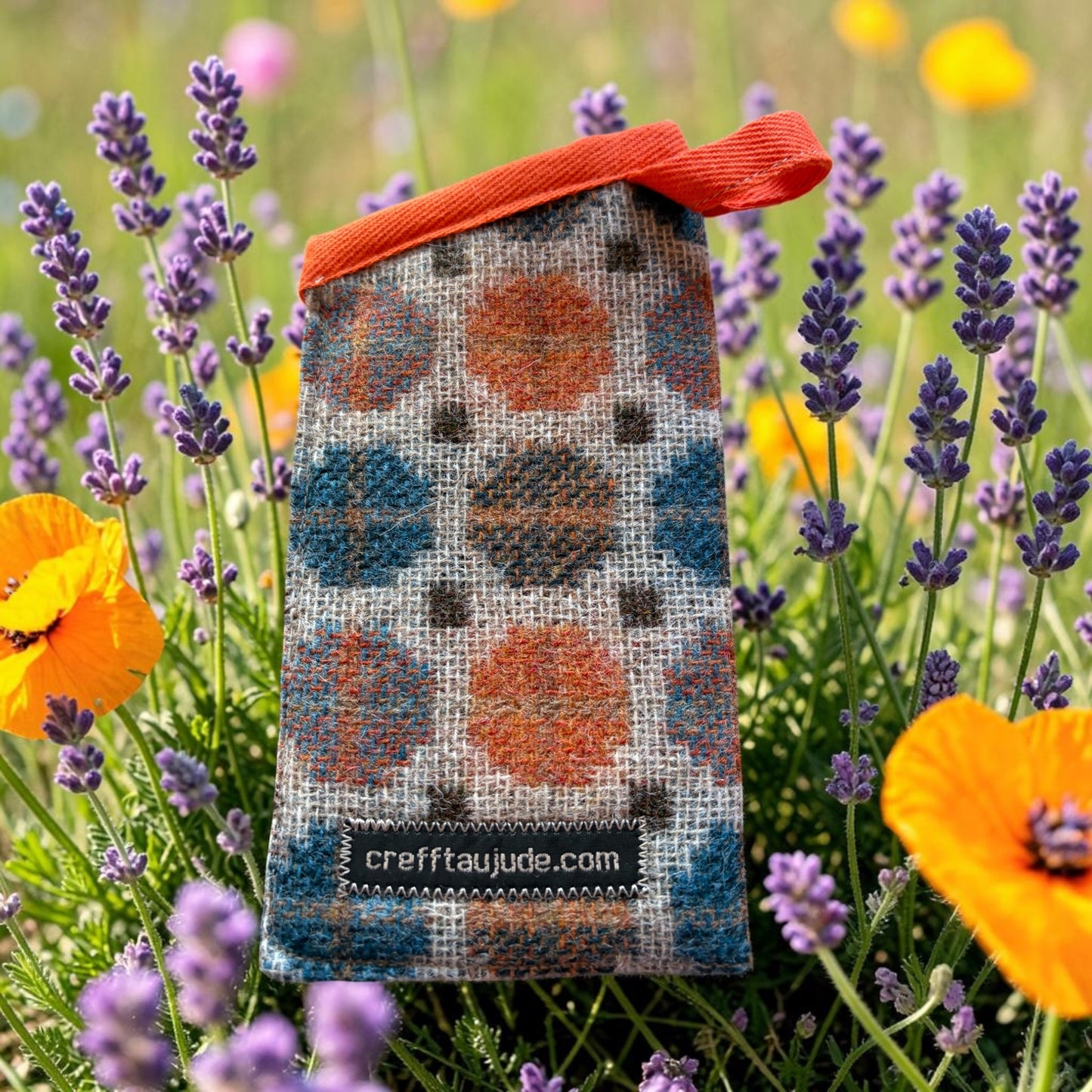 Upcycled wool glasses case