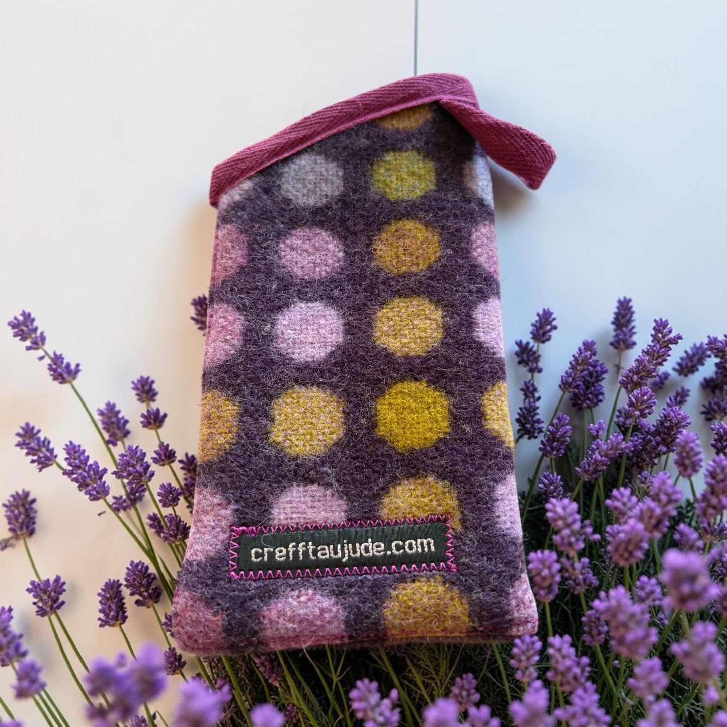 Upcycled wool glasses case