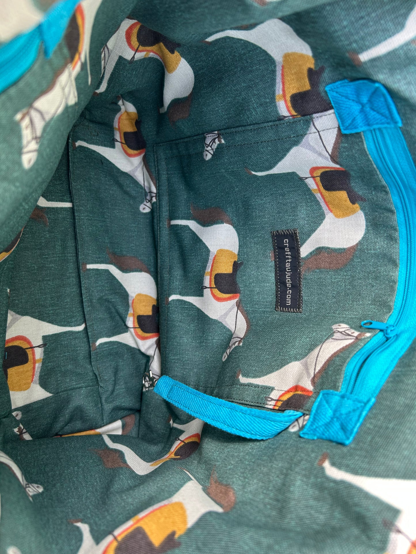 Vintage Welsh tapestry Shopper tote