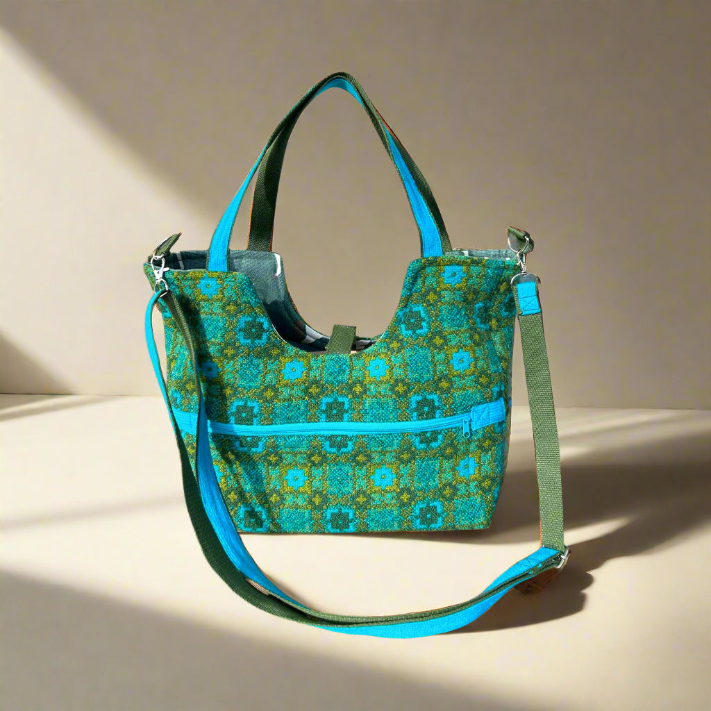 Vintage Welsh tapestry Shopper bag