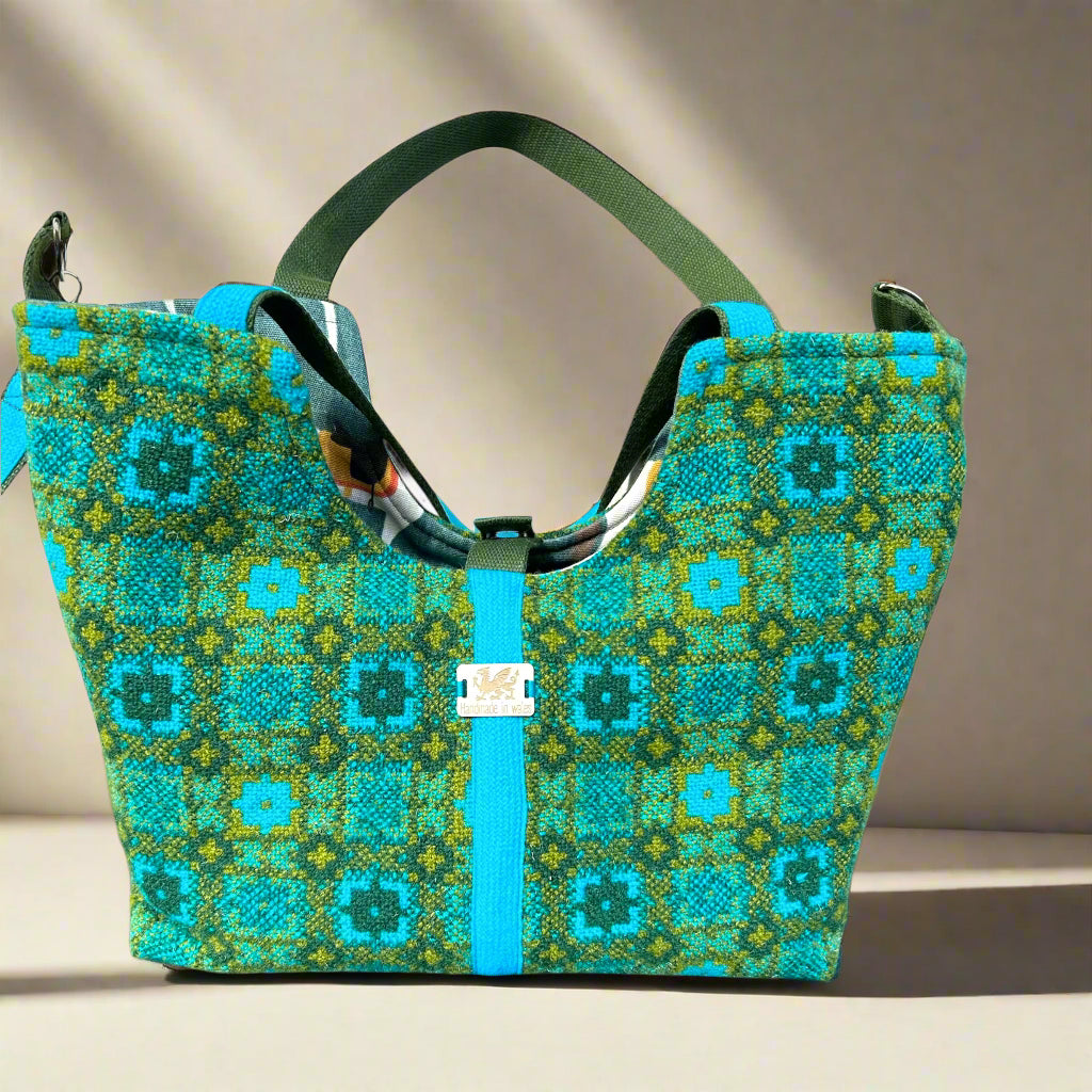 Vintage Welsh tapestry Shopper bag