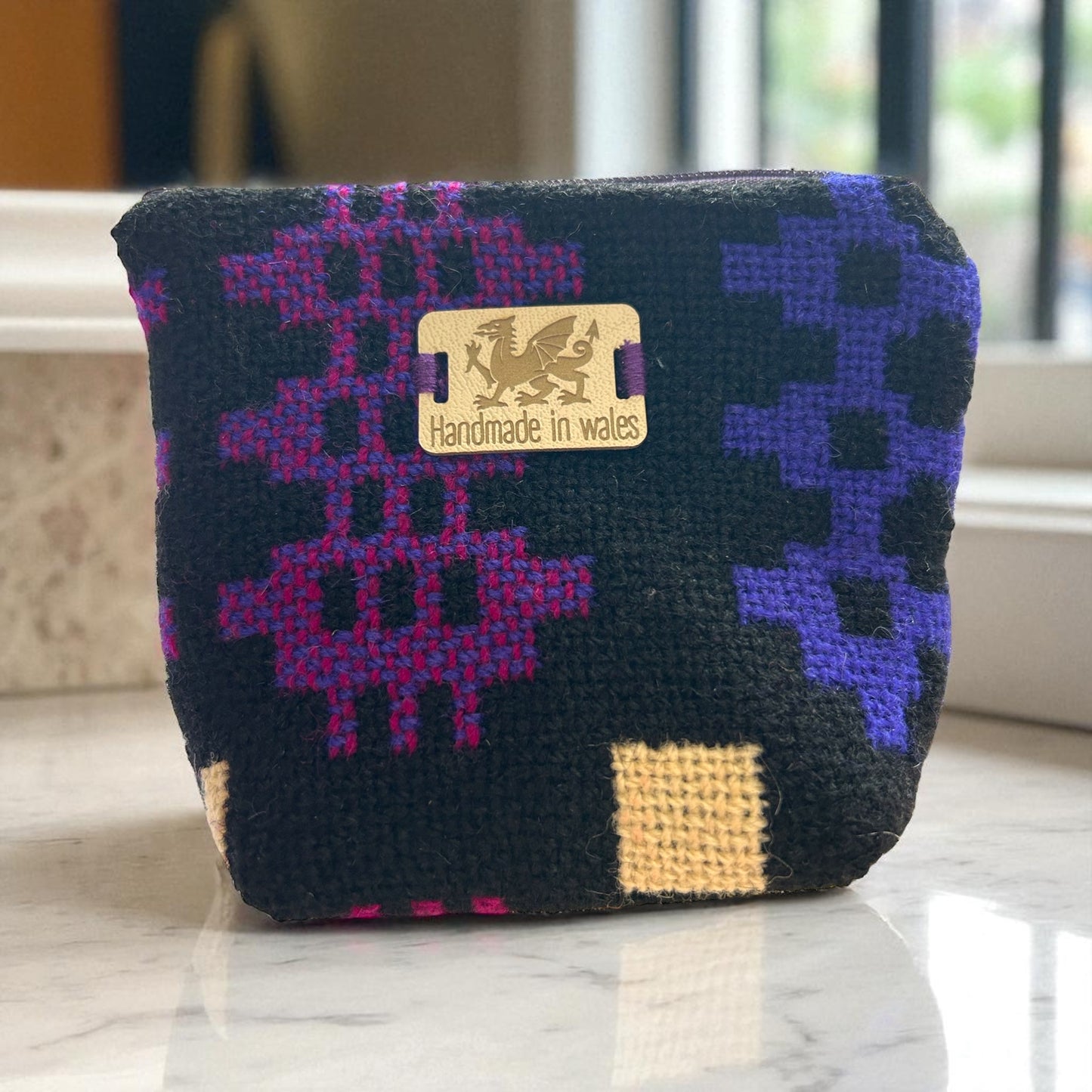 Welsh tapestry makeup bag