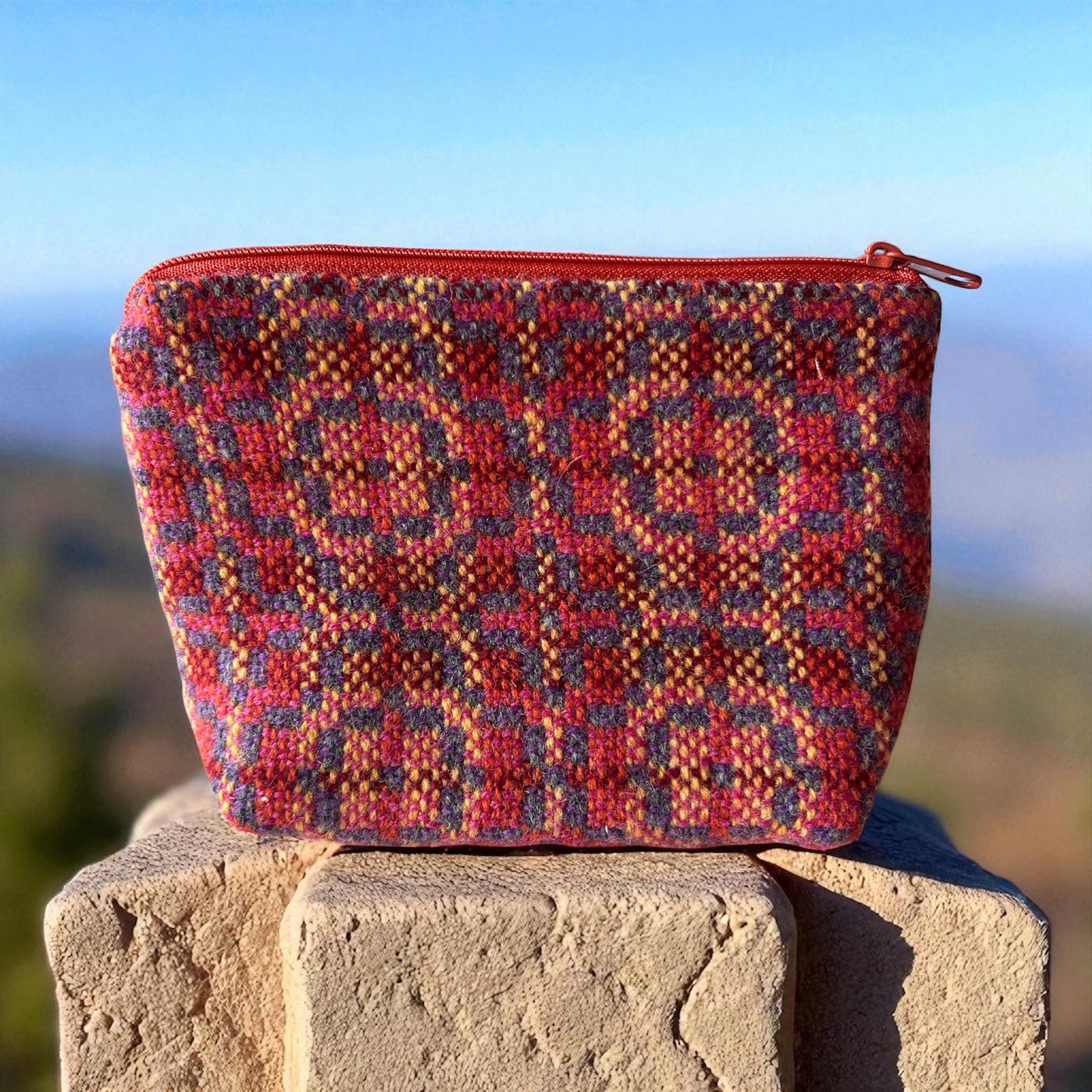 Welsh tapestry make up bag