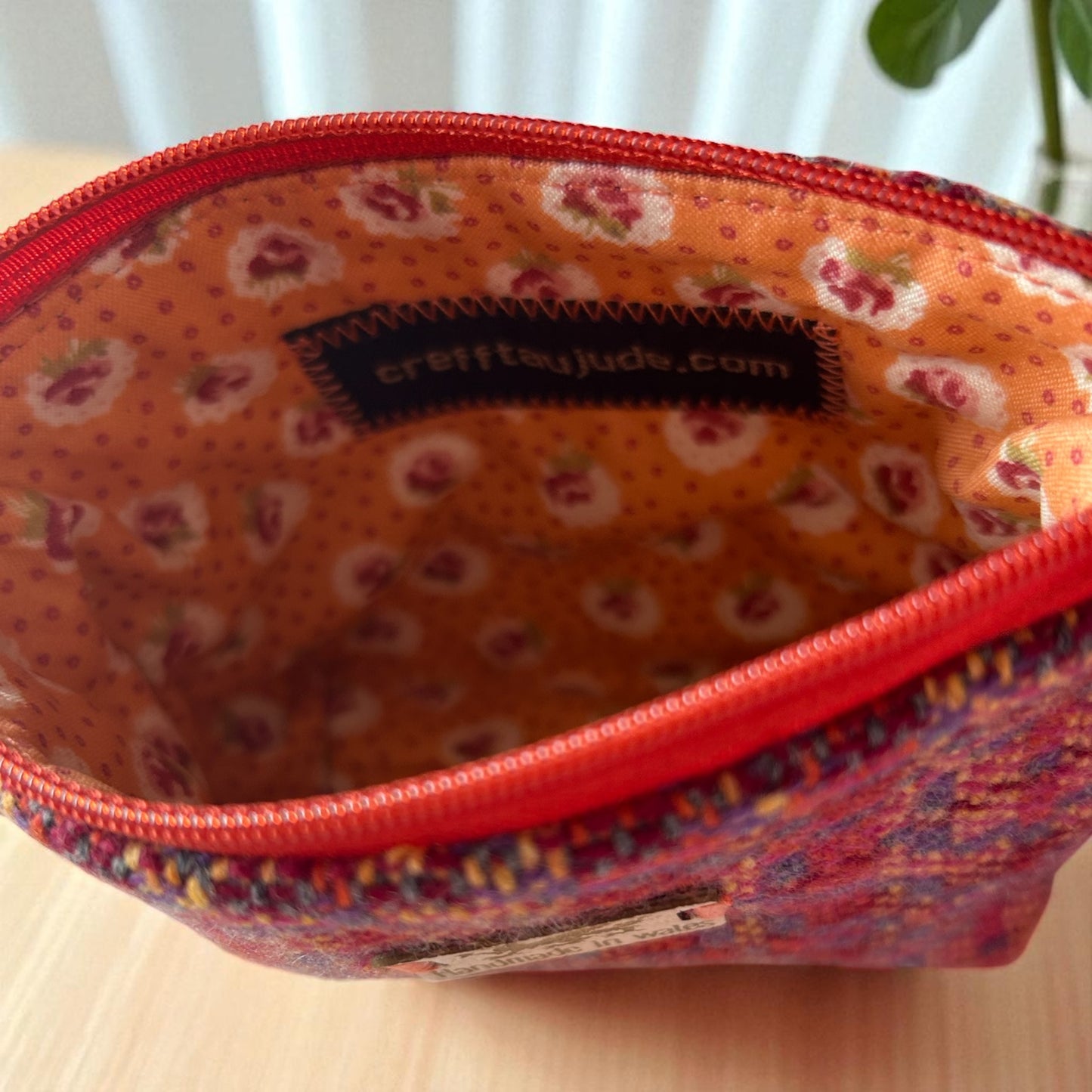Welsh tapestry make up bag