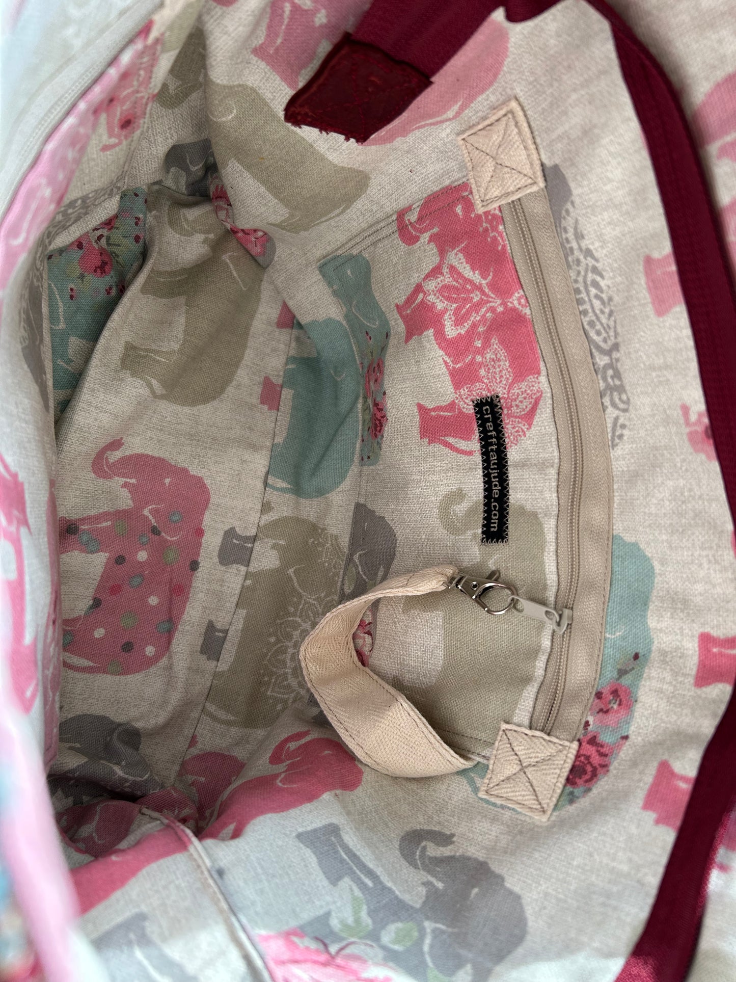 Upcycled Wool mix Bucket shoulder bag with Leather base