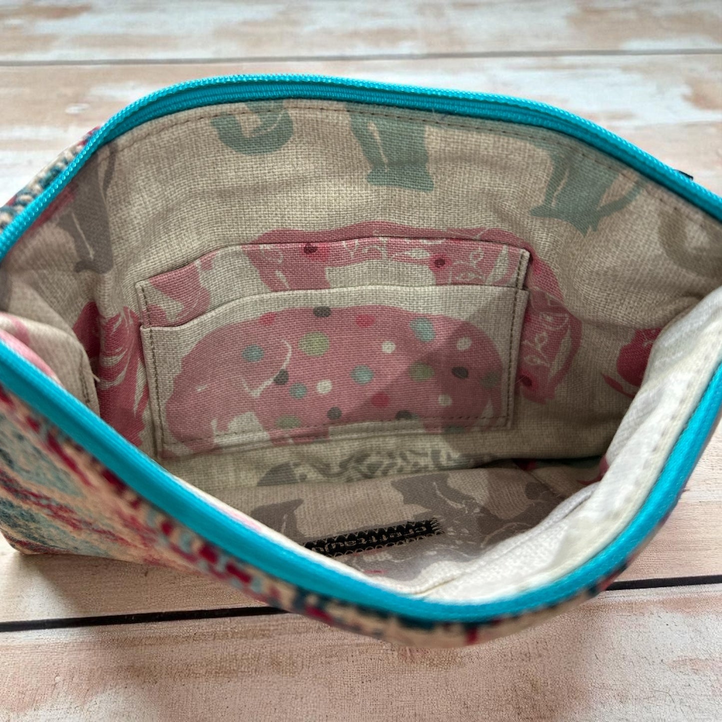 Upcycled wool mix XL purse