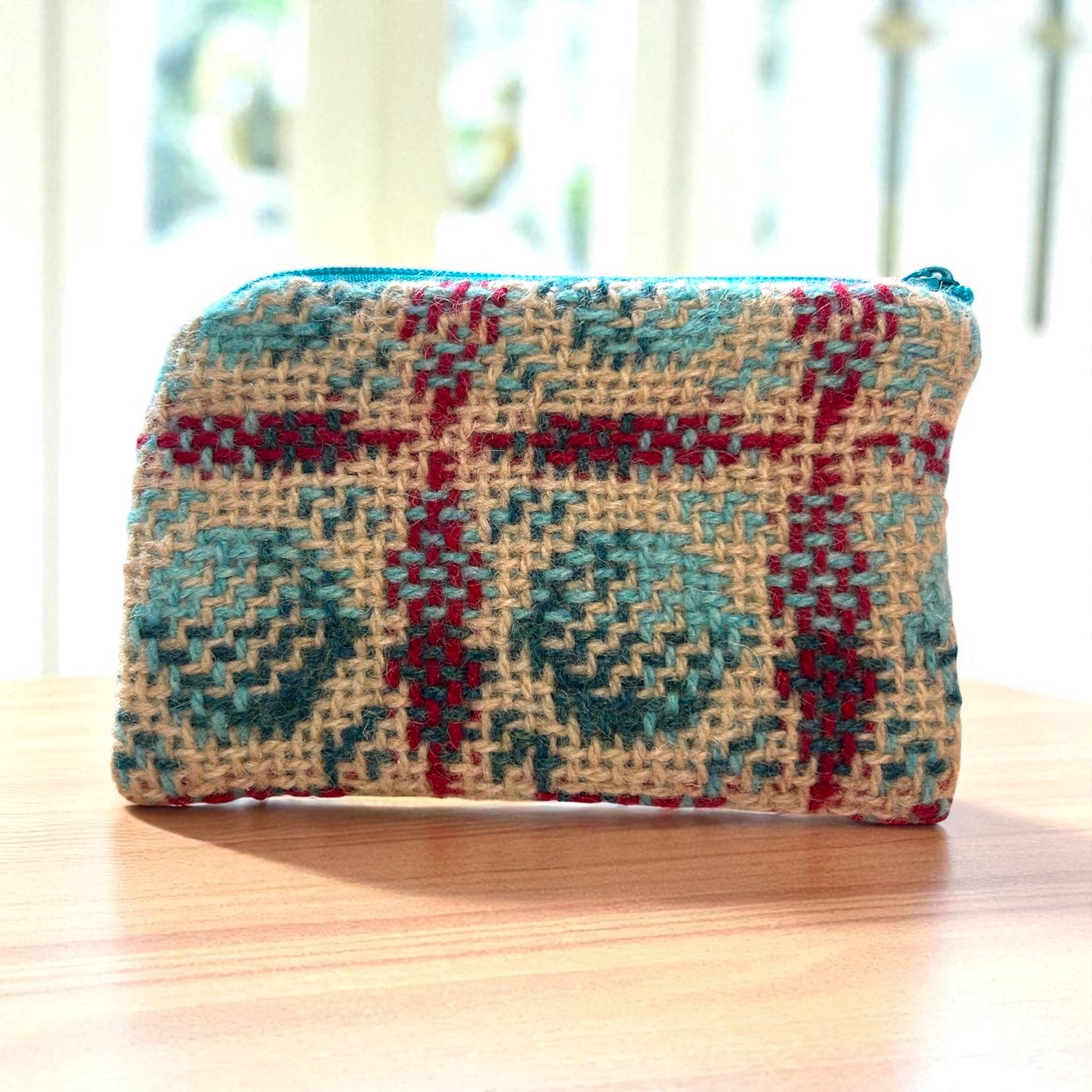 Upcycled wool mix coin purse