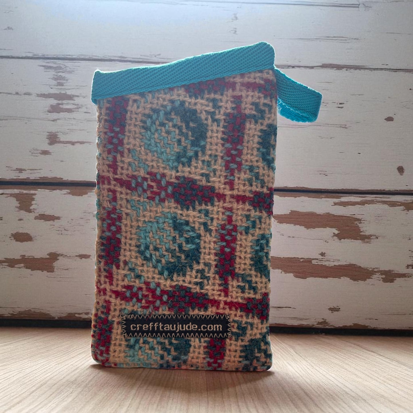 Upcycled wool mix glasses case /phone case