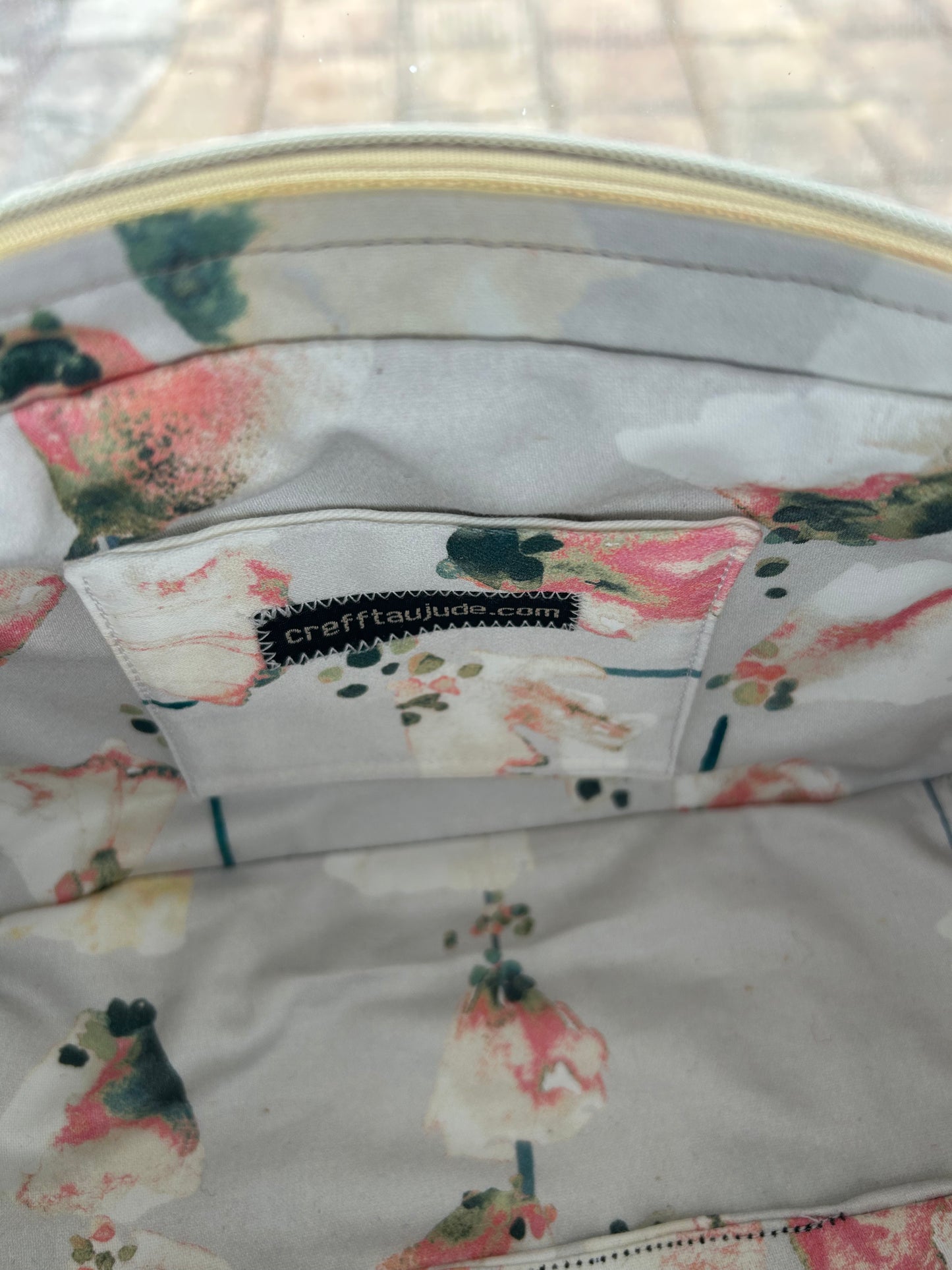 Wool and Real leather Baguette handbag