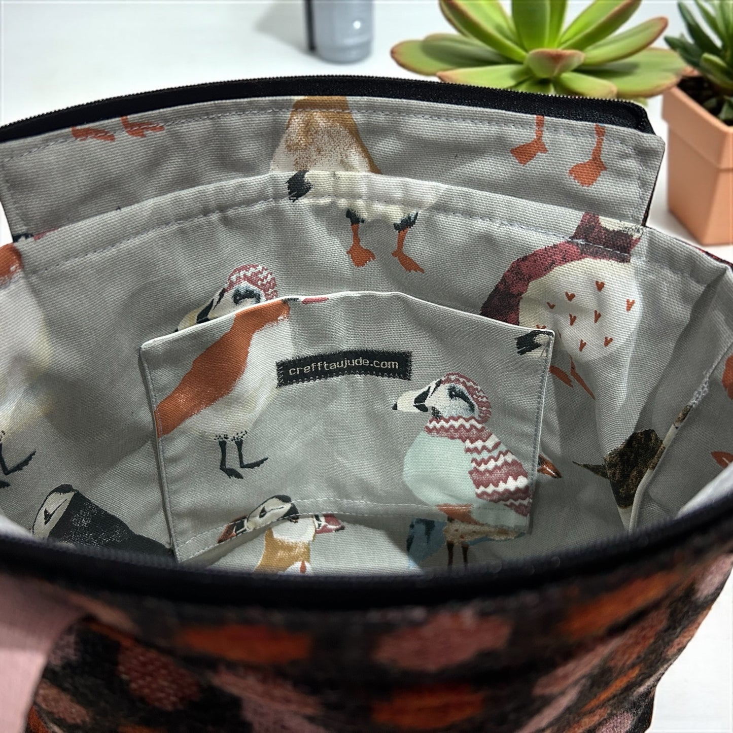 Wool handbag
