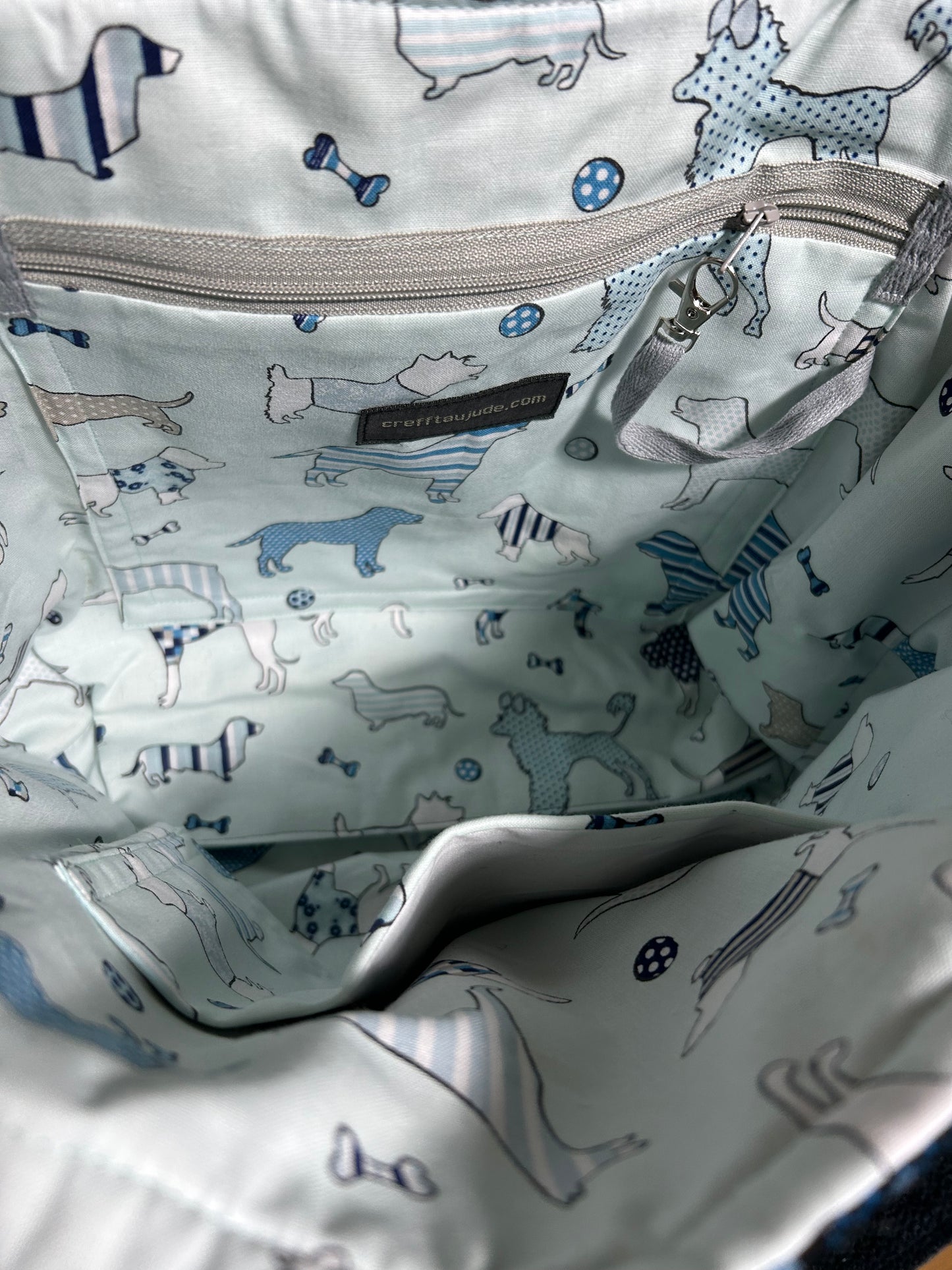 Welsh tapestry and leather Shopper tote