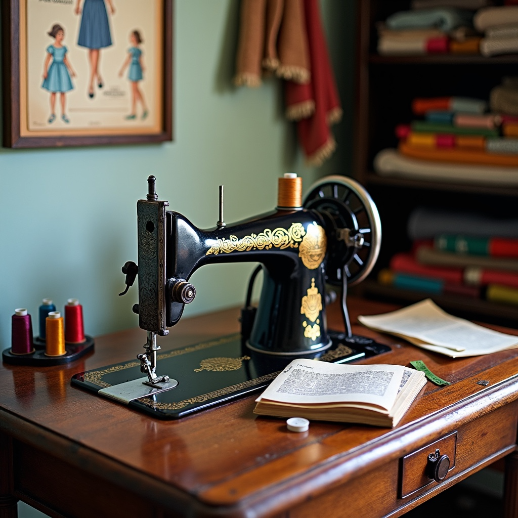 My sewing journey began with a Singer Treadle sewing machine ...
