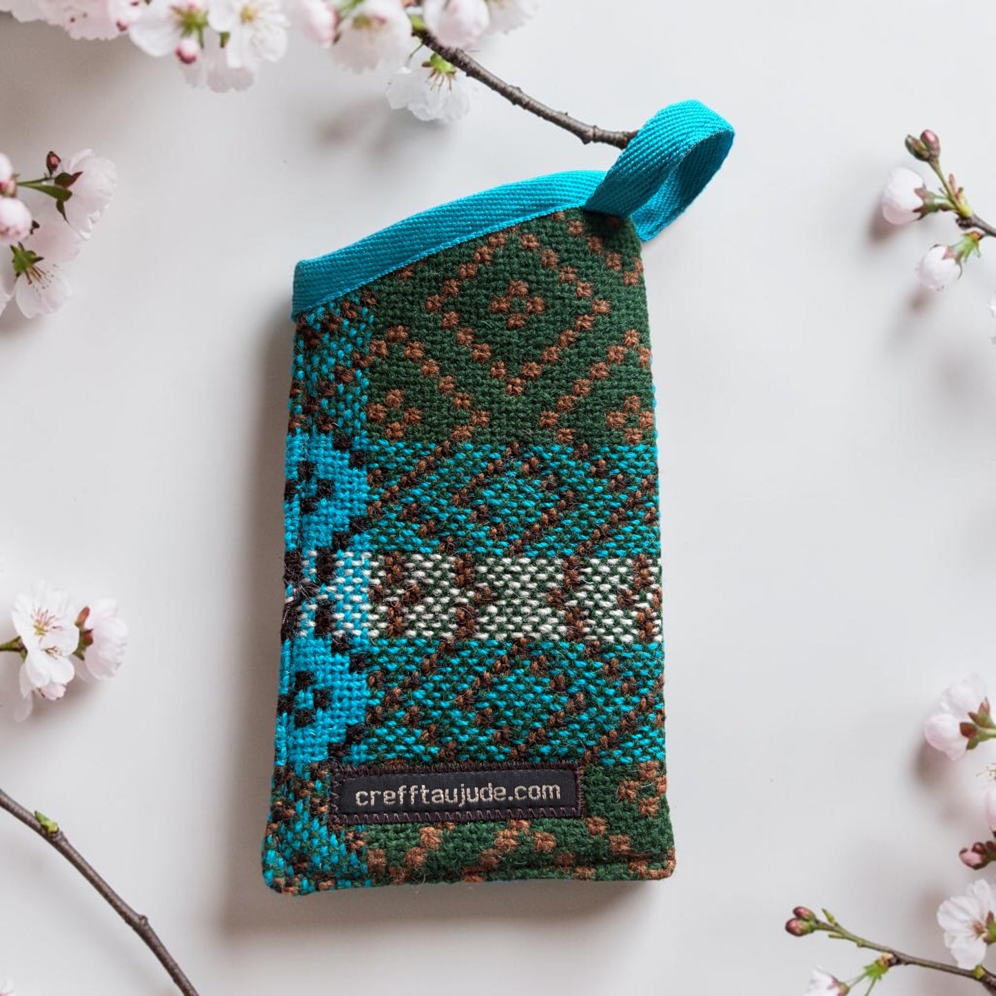 Welsh tapestry glasses case