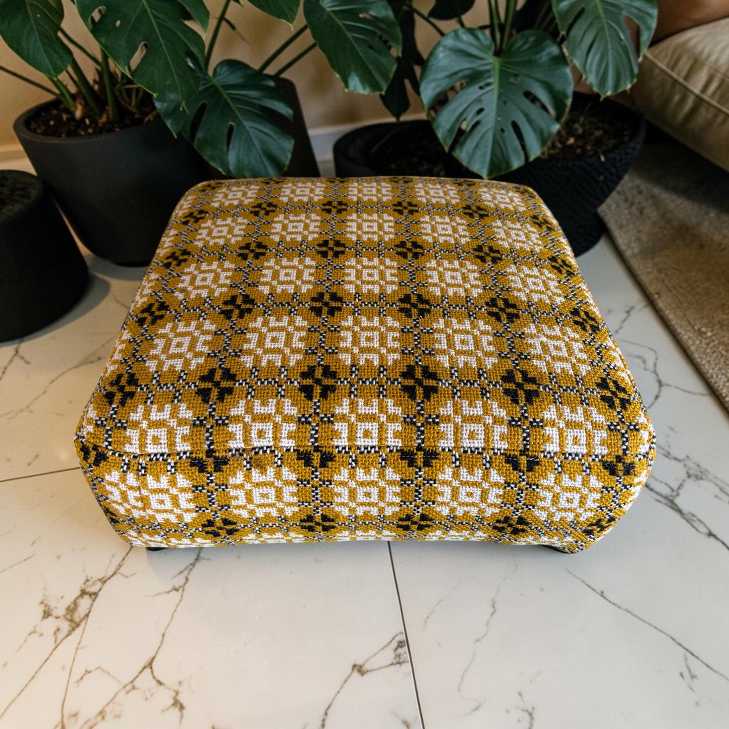 Welsh tapestry footstool