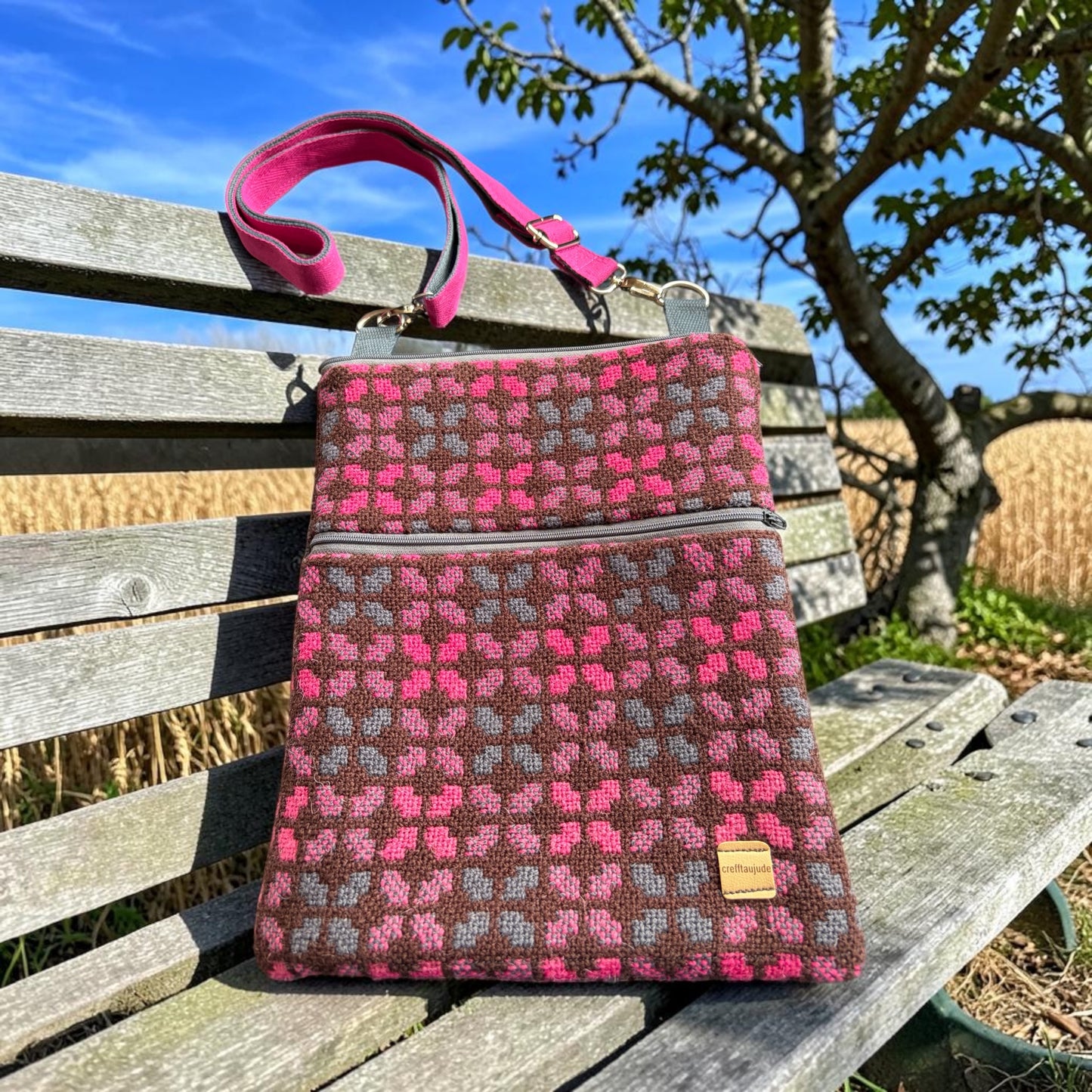Welsh wool tapestry crossbody bag