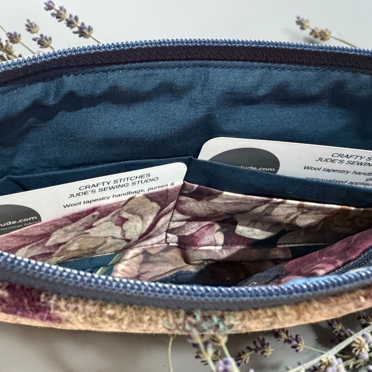 Upcycled wool wallet