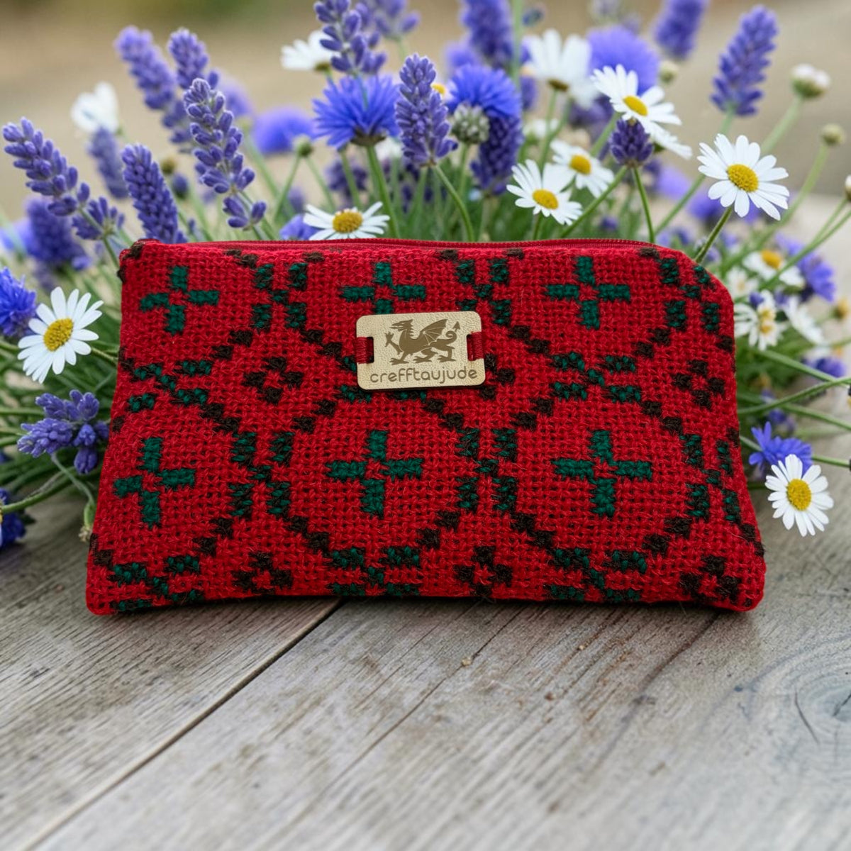 Welsh tapestry zipped glasses case