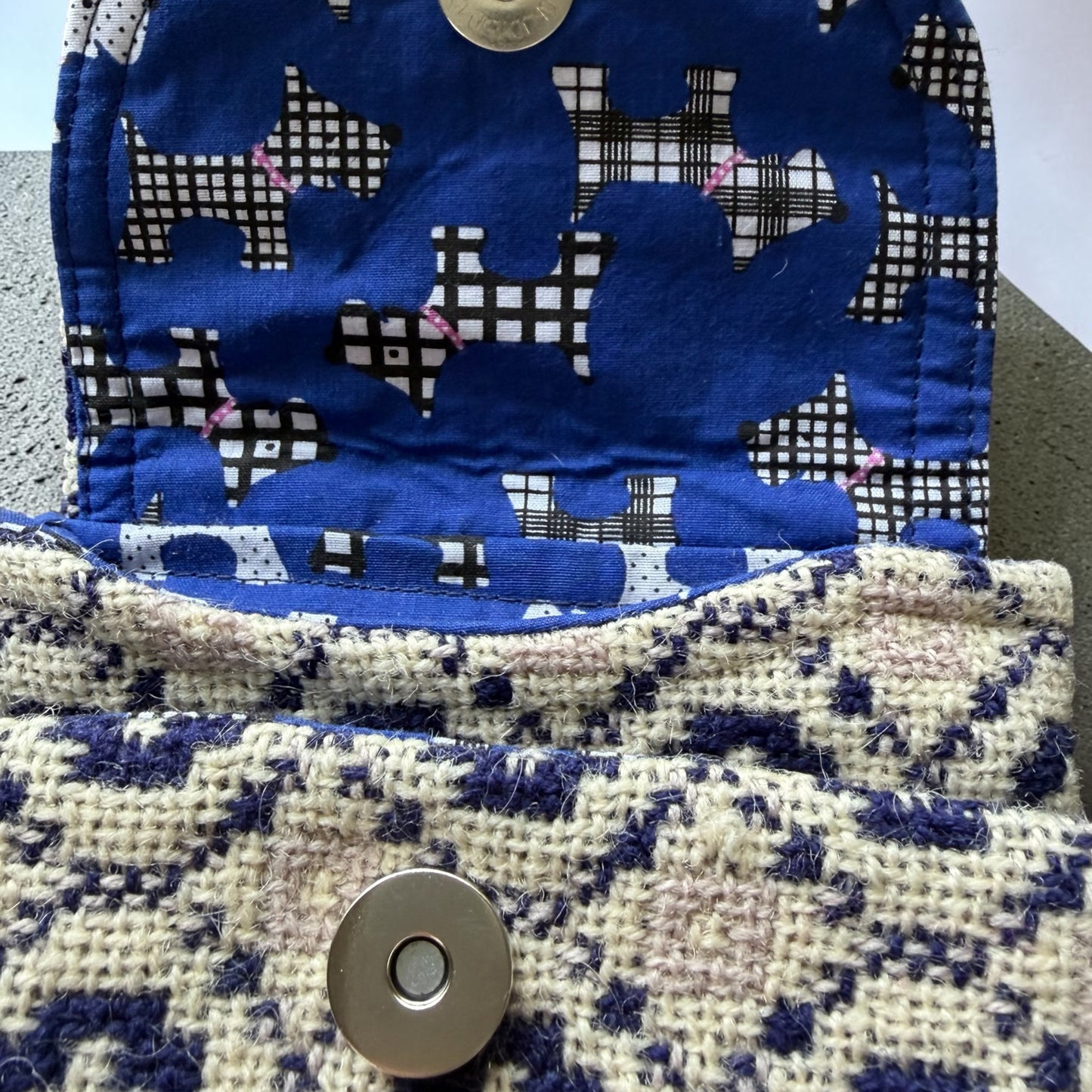 The Melindwr mini phone bag in Welsh tapestry