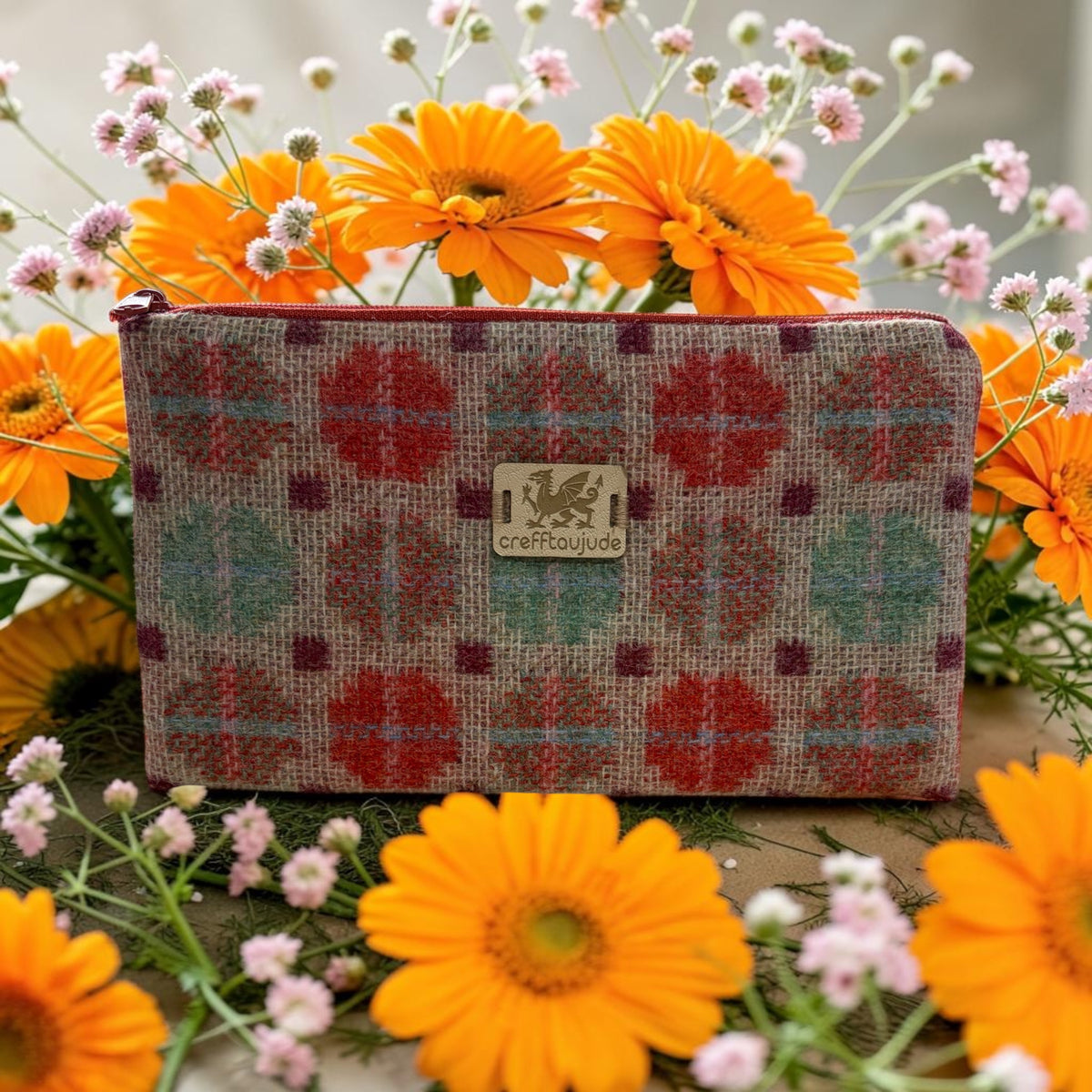 Upcycled wool wallet
