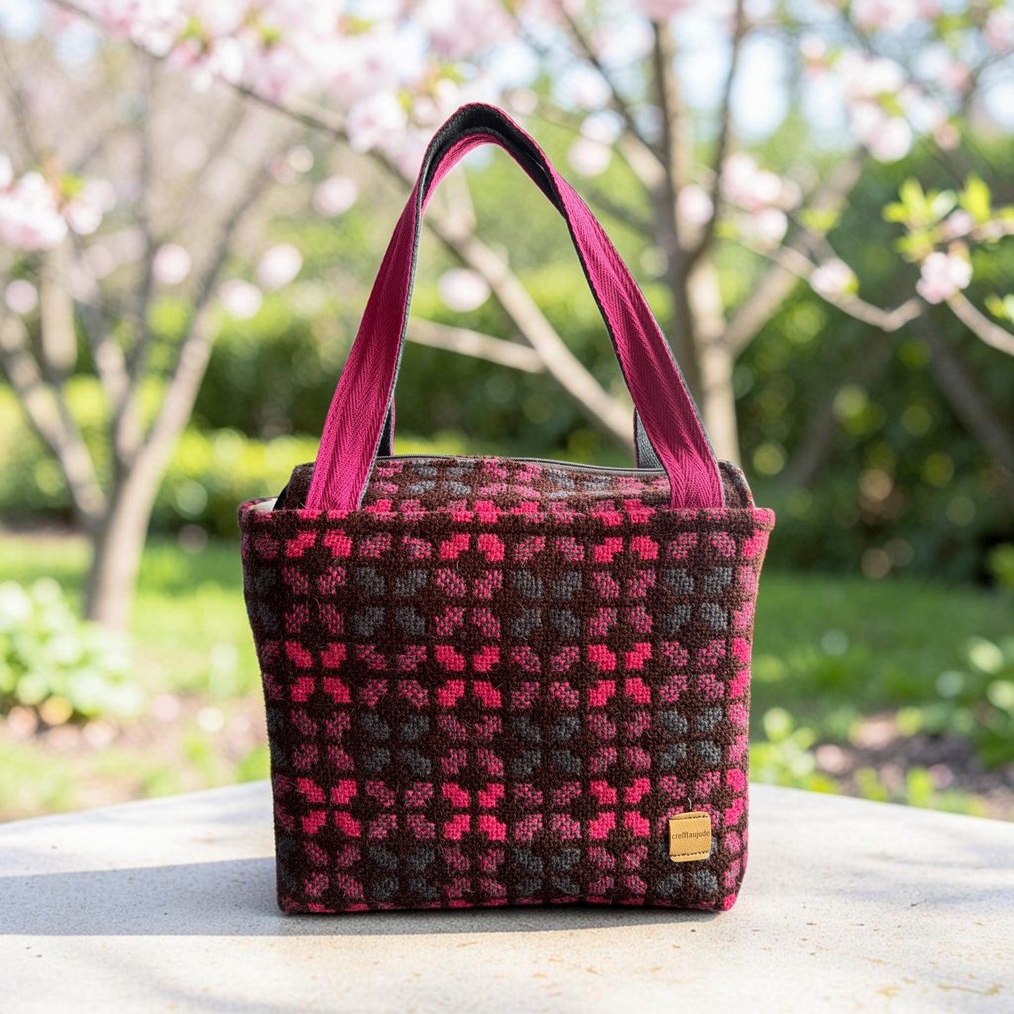 Welsh tapestry Dyfi handbag