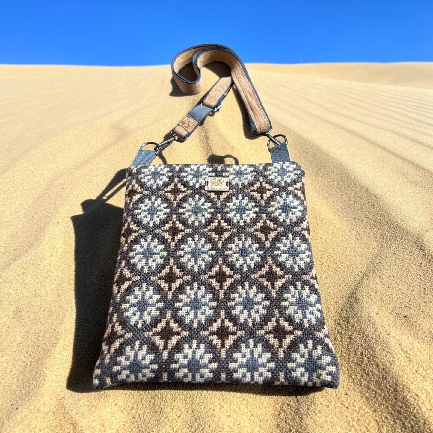 Welsh wool tapestry crossbody bag