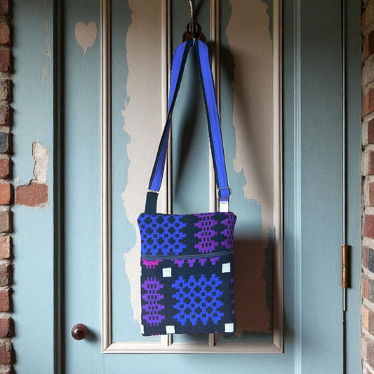 Vintage Welsh tapestry crossbody bag