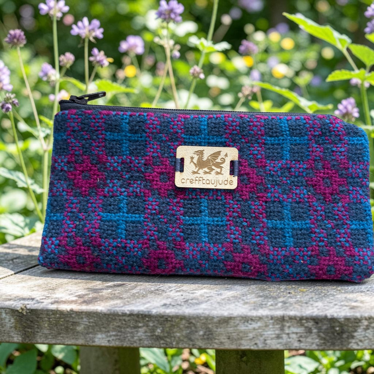 Welsh tapestry zipped glasses case