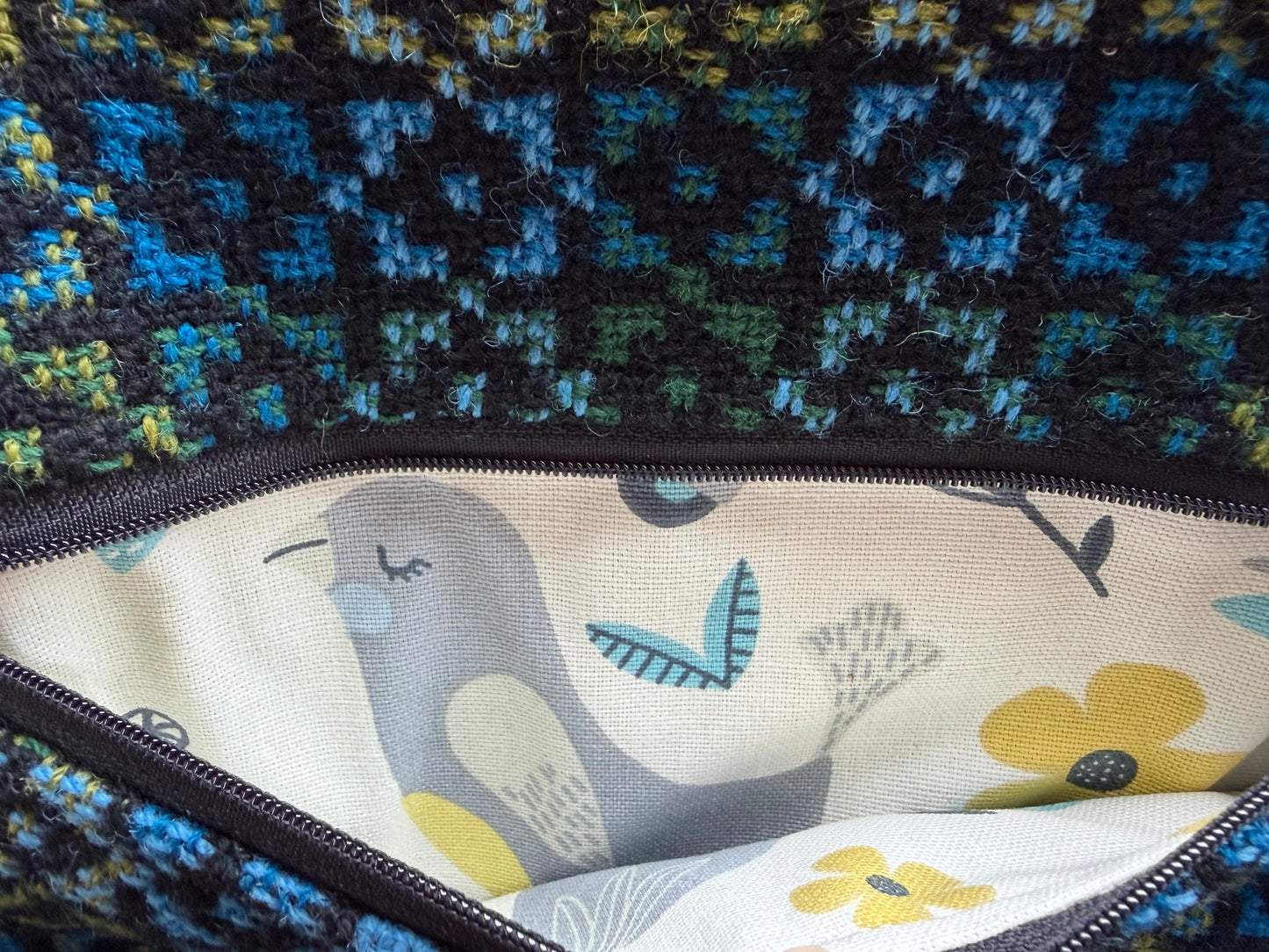 Welsh wool tapestry crossbody bag
