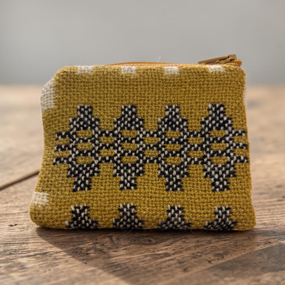 Mustard Portcullis Welsh Tapestry Small Purse