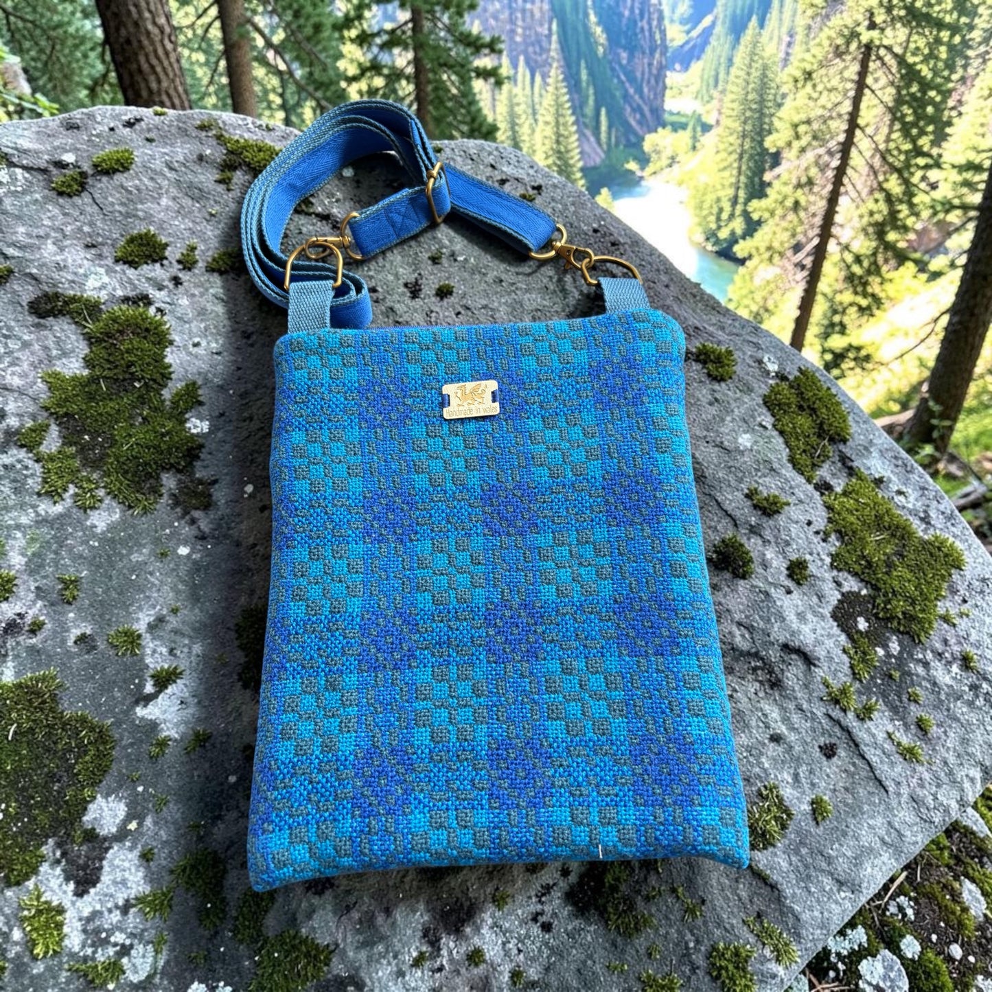 Welsh wool tapestry crossbody bag