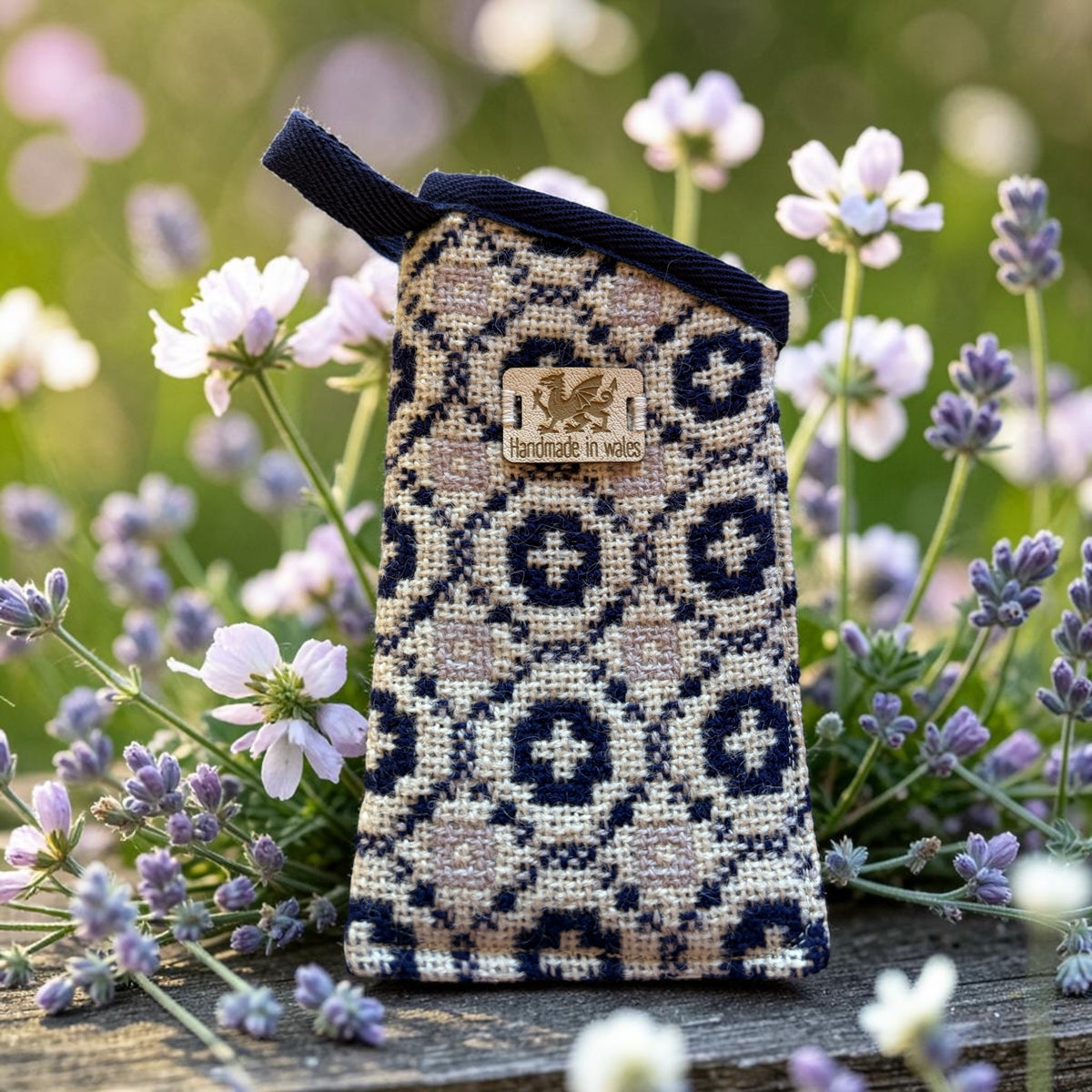 Welsh tapestry glasses case