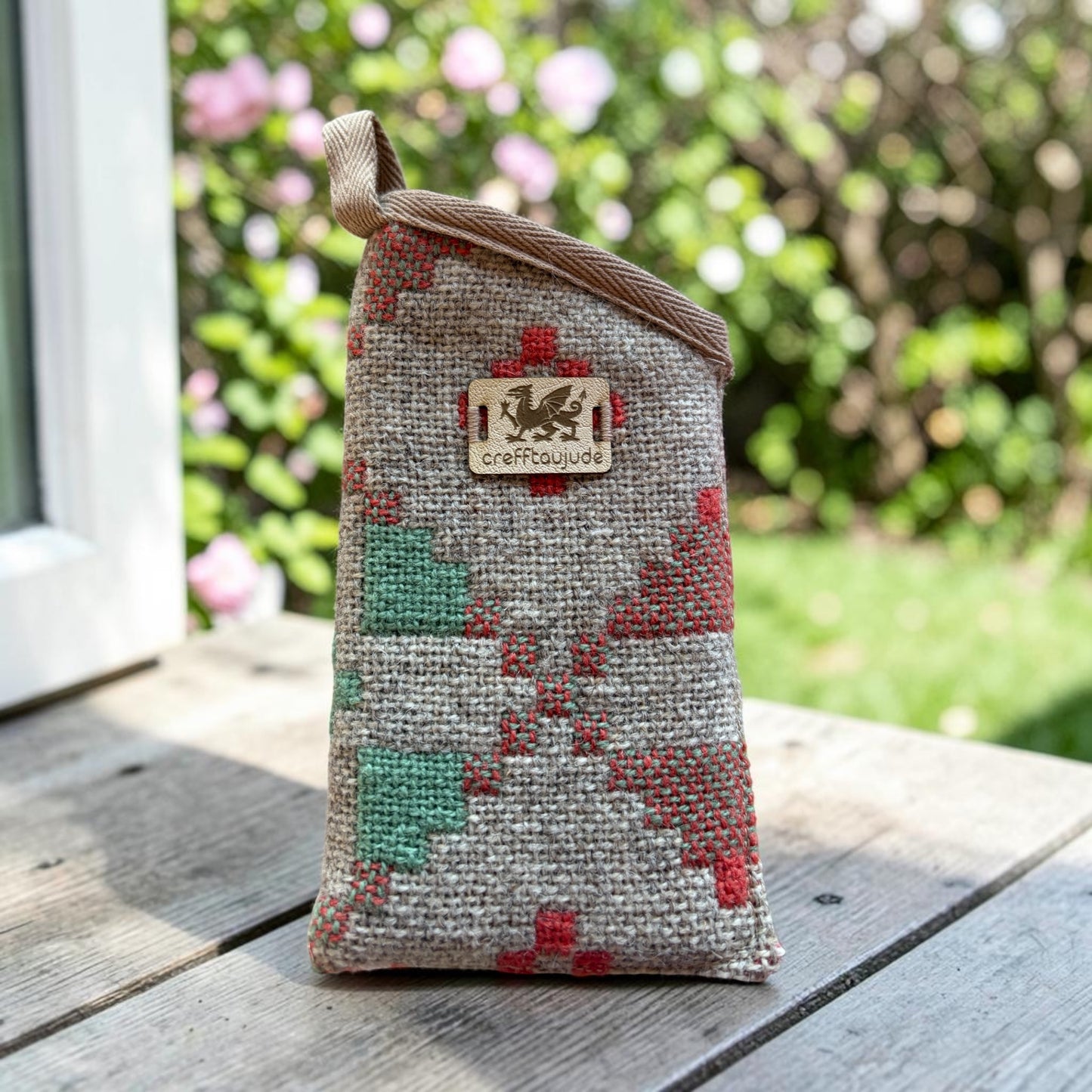 Welsh tapestry glasses case