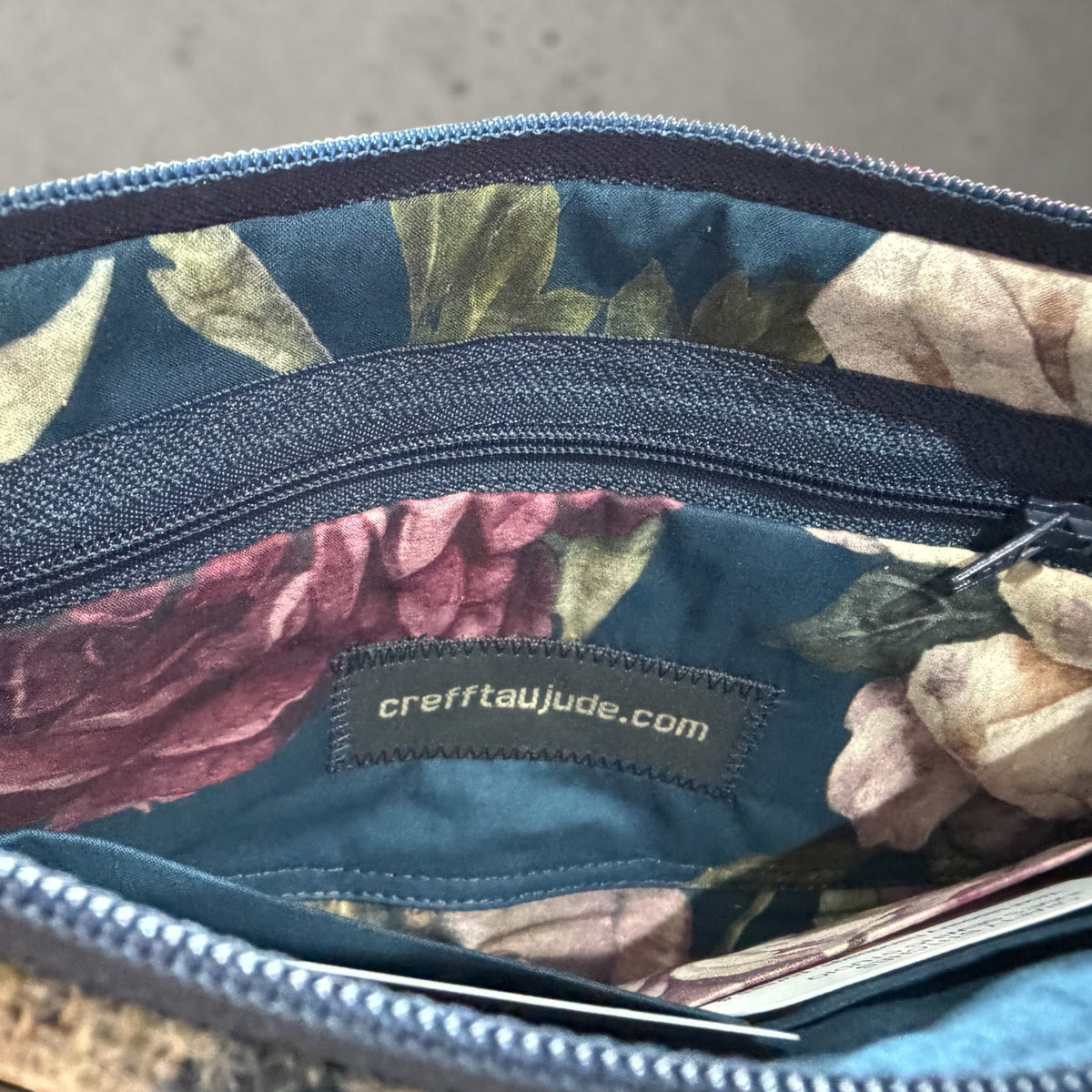 Upcycled wool wallet