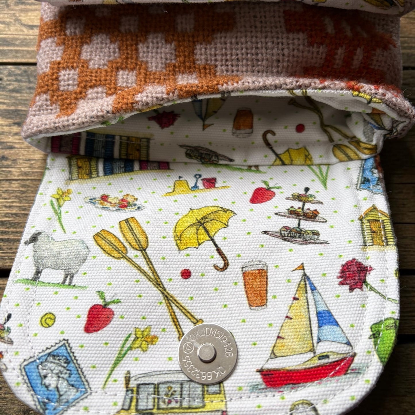 The Melindwr mini phone bag in Welsh tapestry