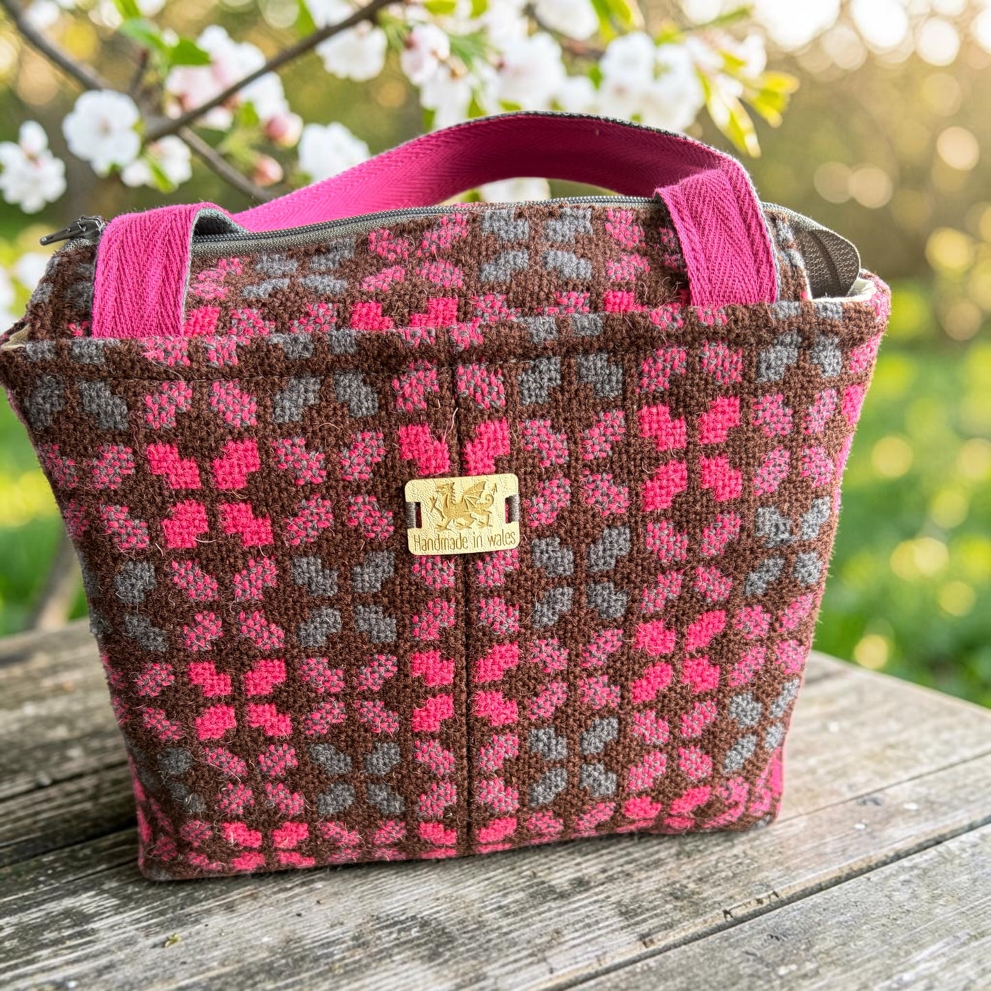 Welsh tapestry Dyfi handbag