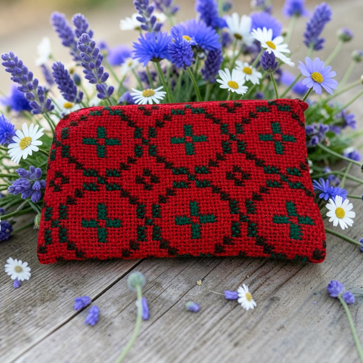 Welsh tapestry zipped glasses case