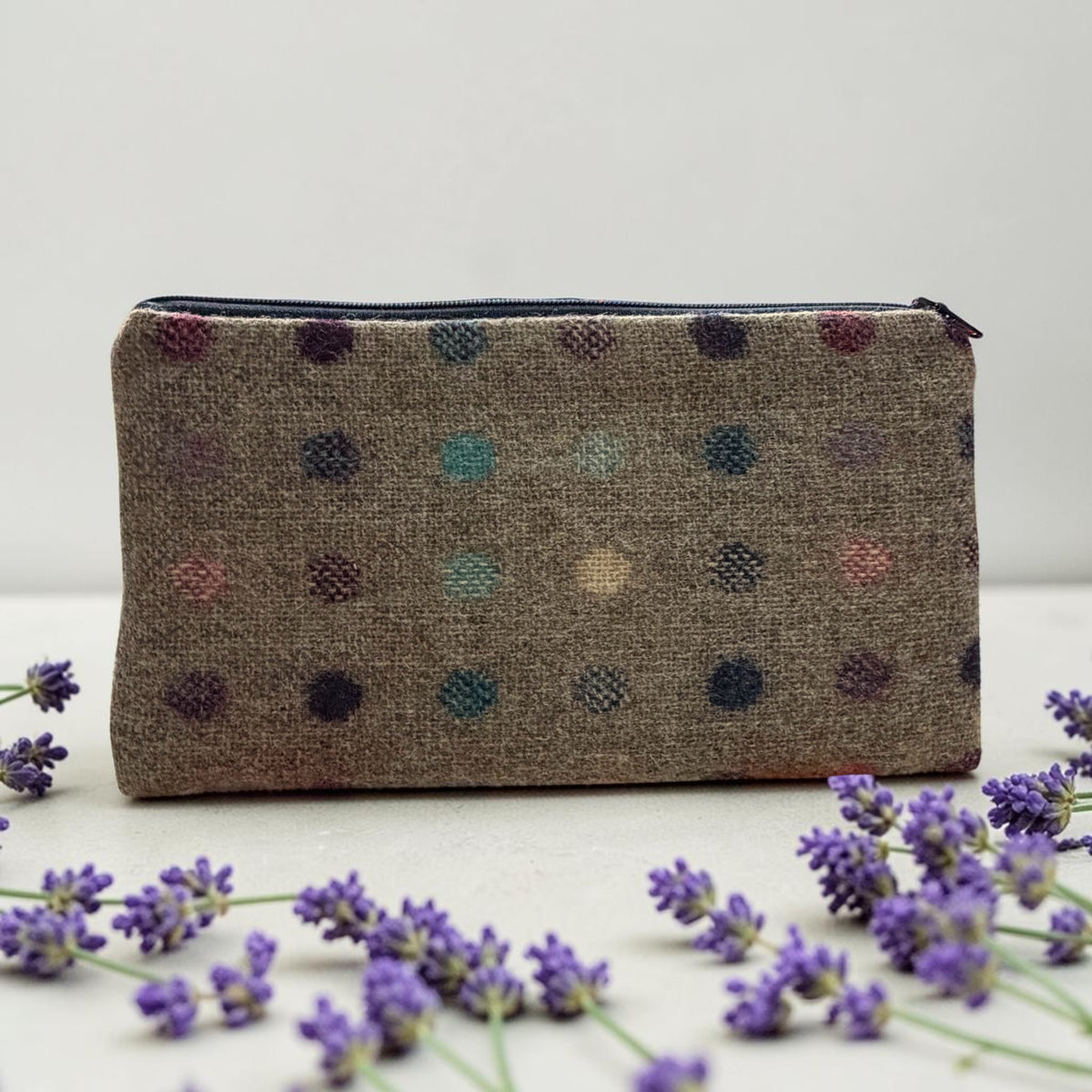 Upcycled wool wallet