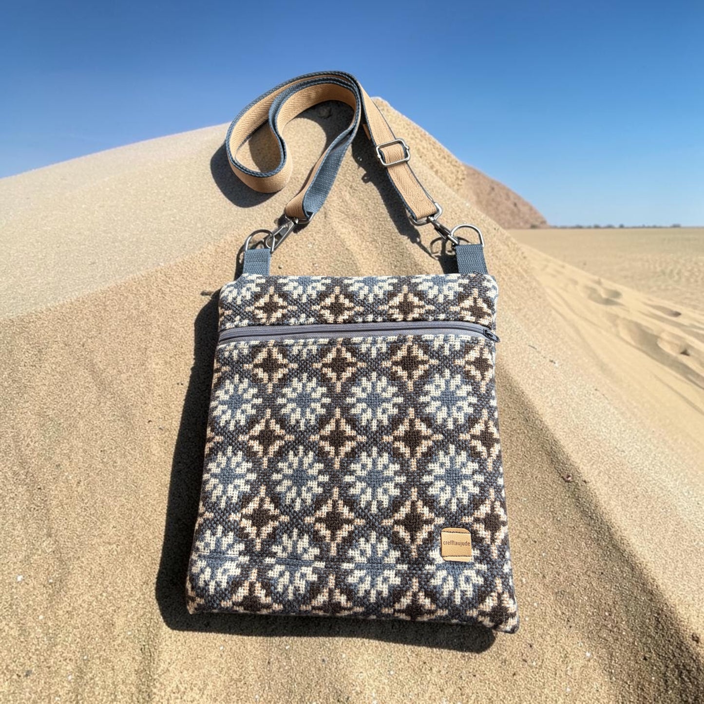 Welsh wool tapestry crossbody bag