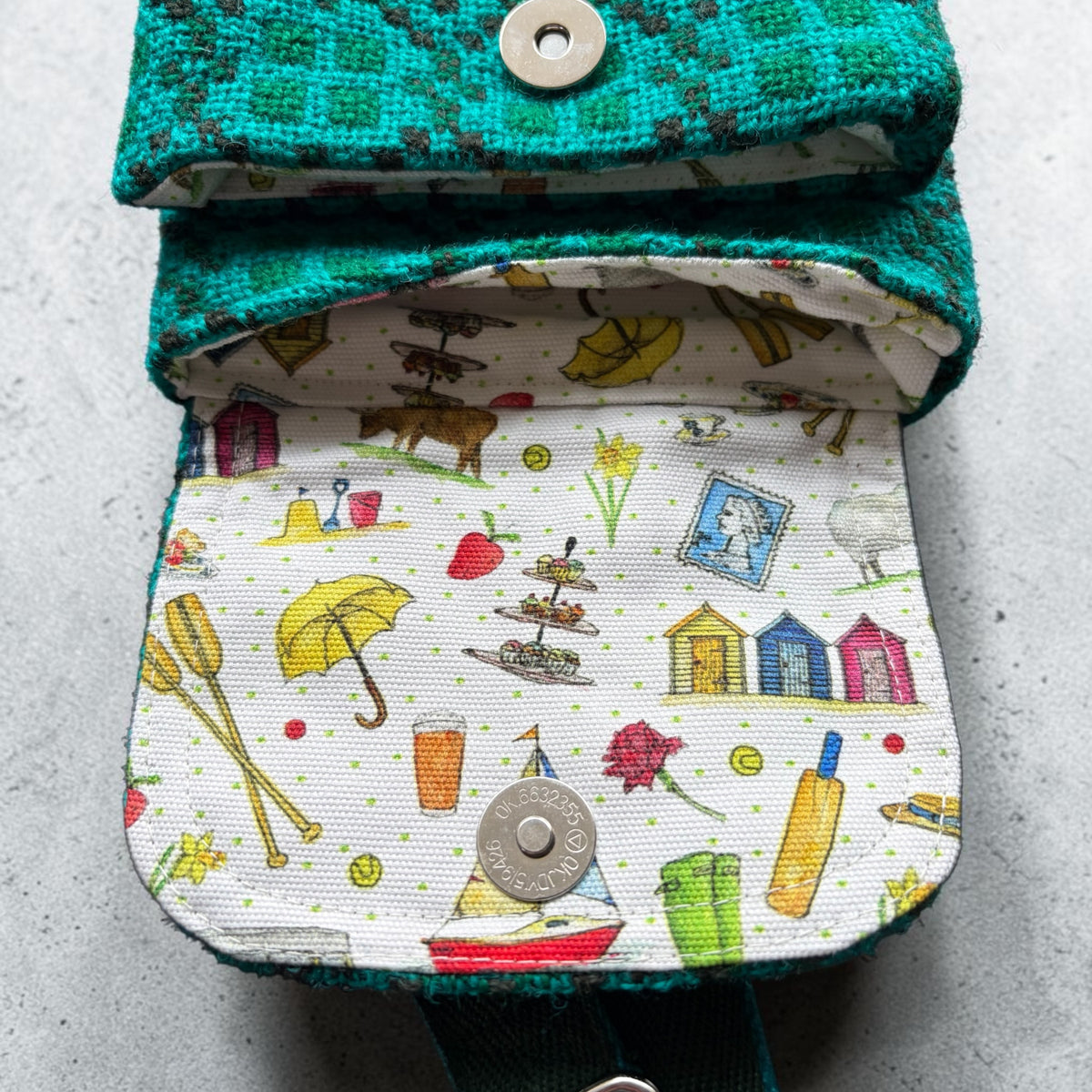 The Melindwr mini phone bag in Welsh tapestry