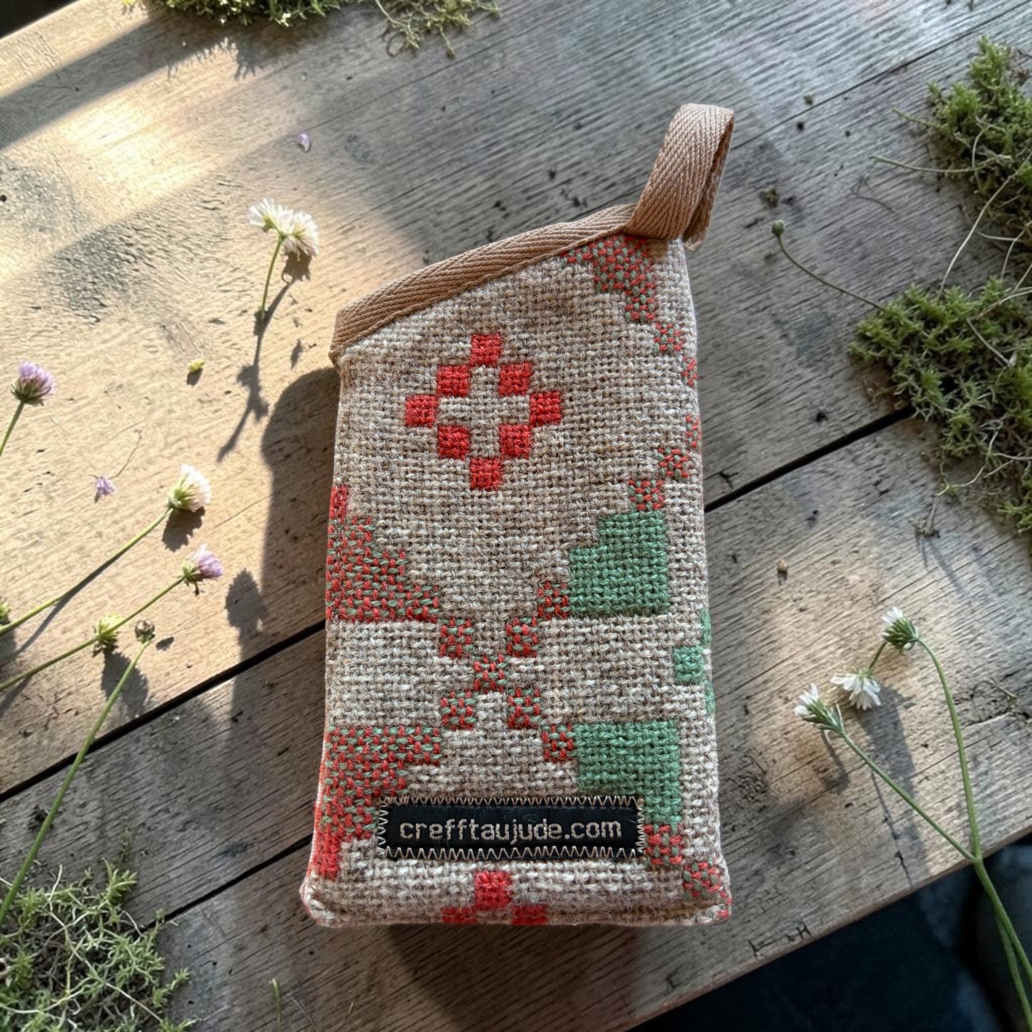 Welsh tapestry glasses case