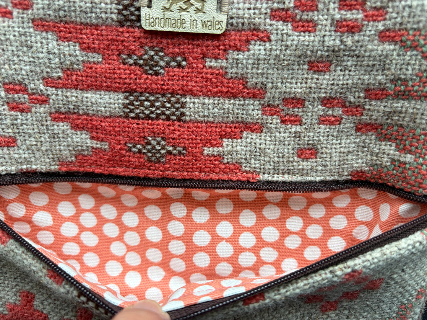 Welsh wool tapestry crossbody bag