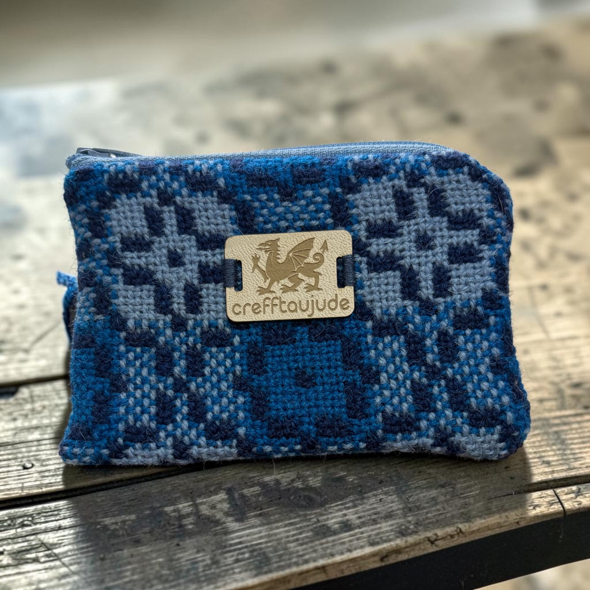 Shades of Blue Welsh Tapestry Small Purse