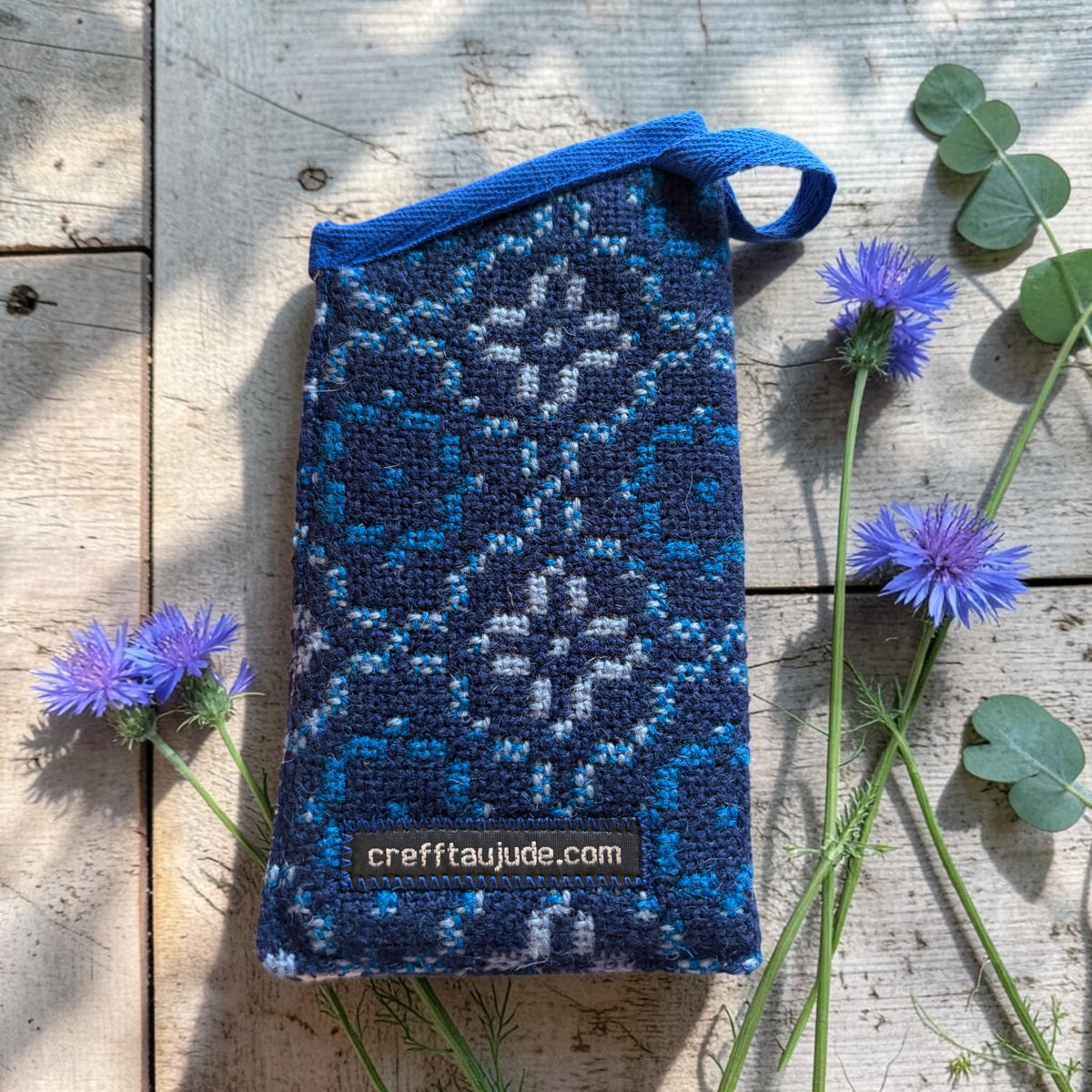 Welsh tapestry glasses case